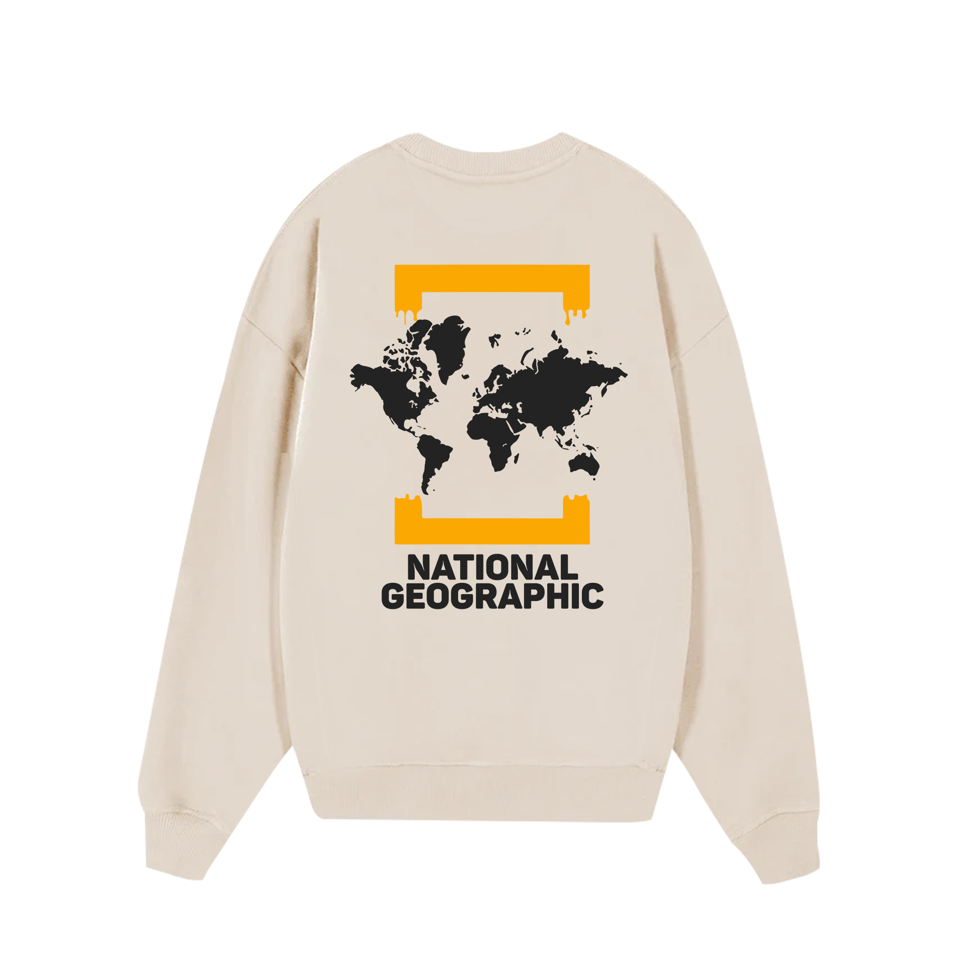 National Geographic World Map Sweater