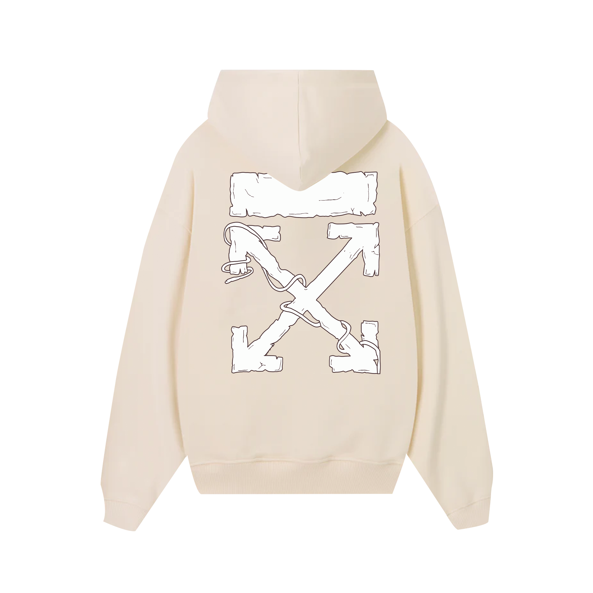 Off White Ancient Stone Slab Hoodie