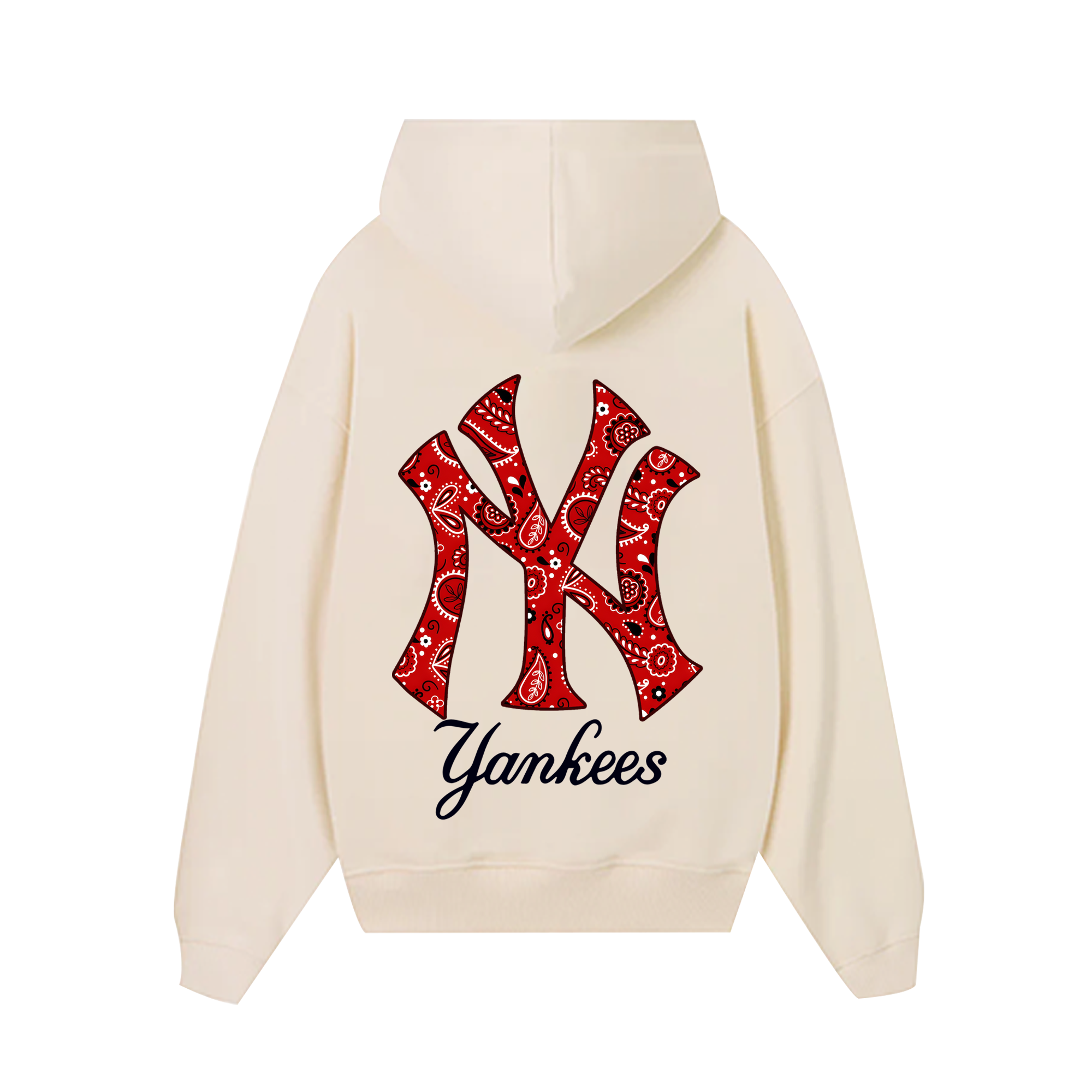 MLB Floral Red Logo Yeankees Hoodie