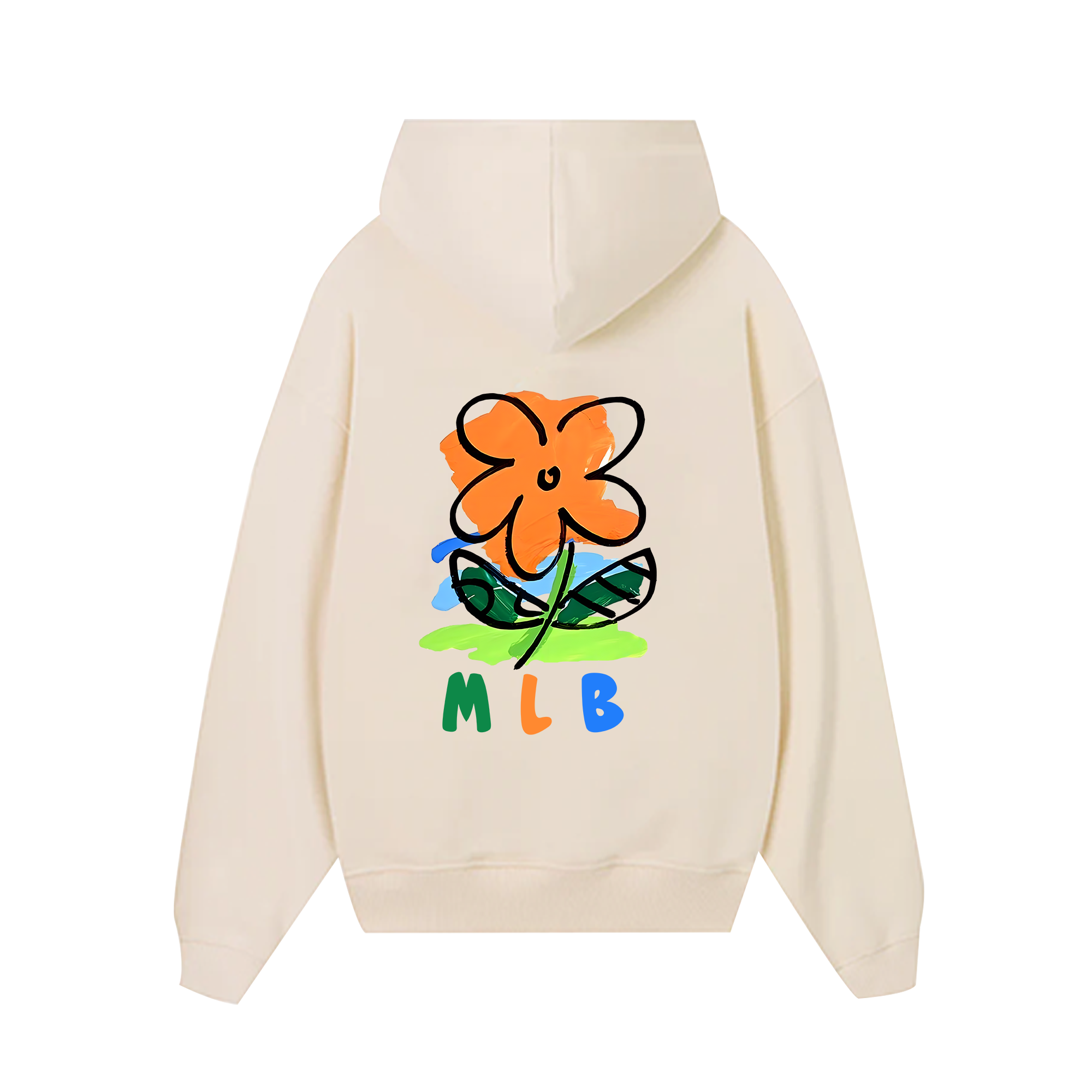 MLB Floral Cute Flower Crayon Hoodie