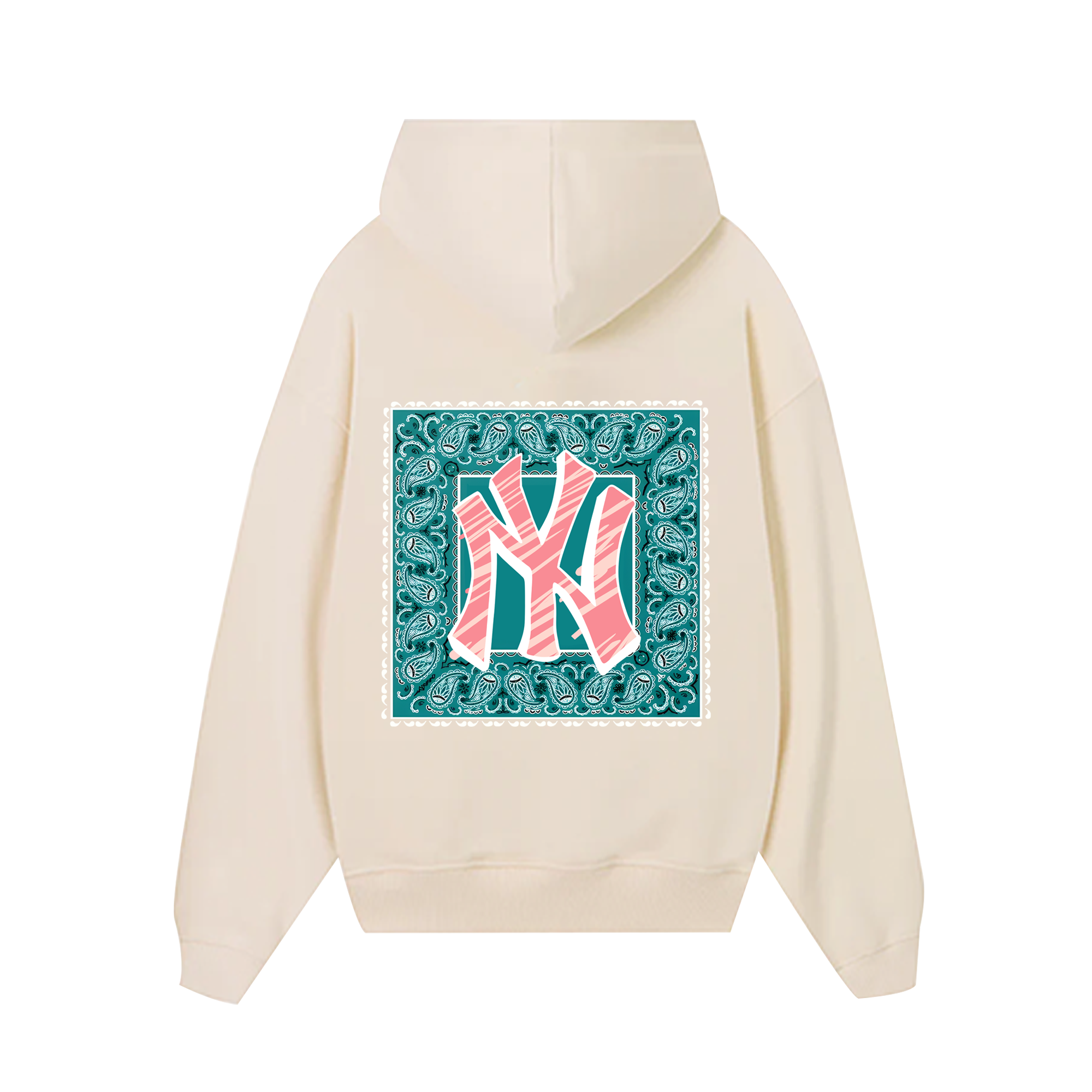 MLB Floral Pastel Bandana Hoodie