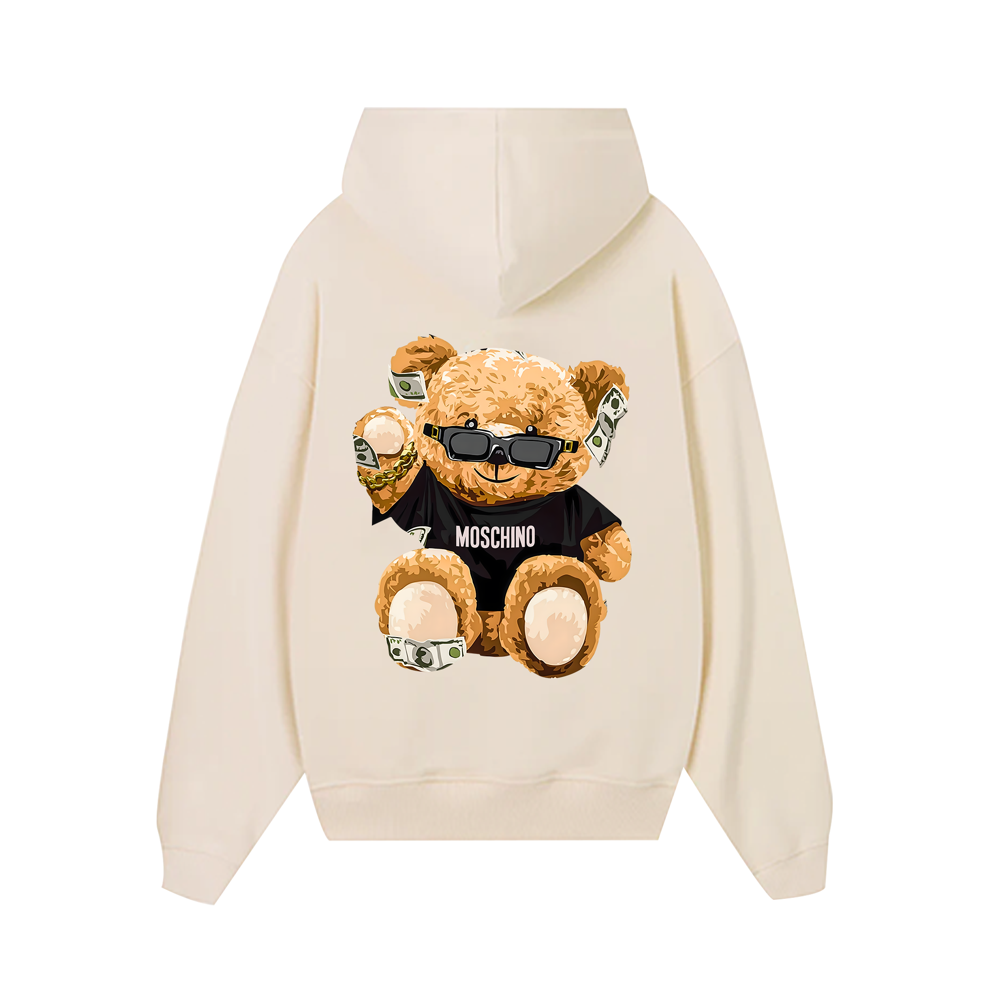 Moschino Brown Bear Money Hoodie