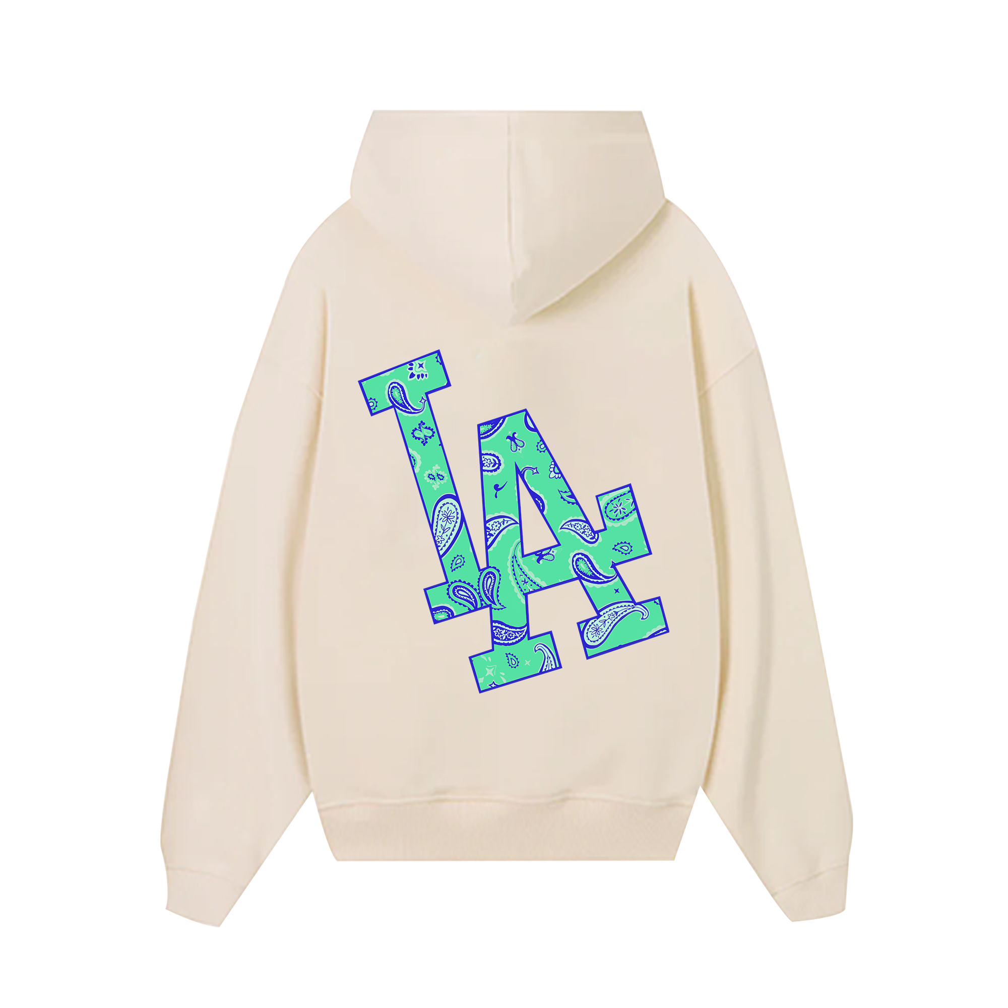 MLB Floral Green Bandana Hoodie