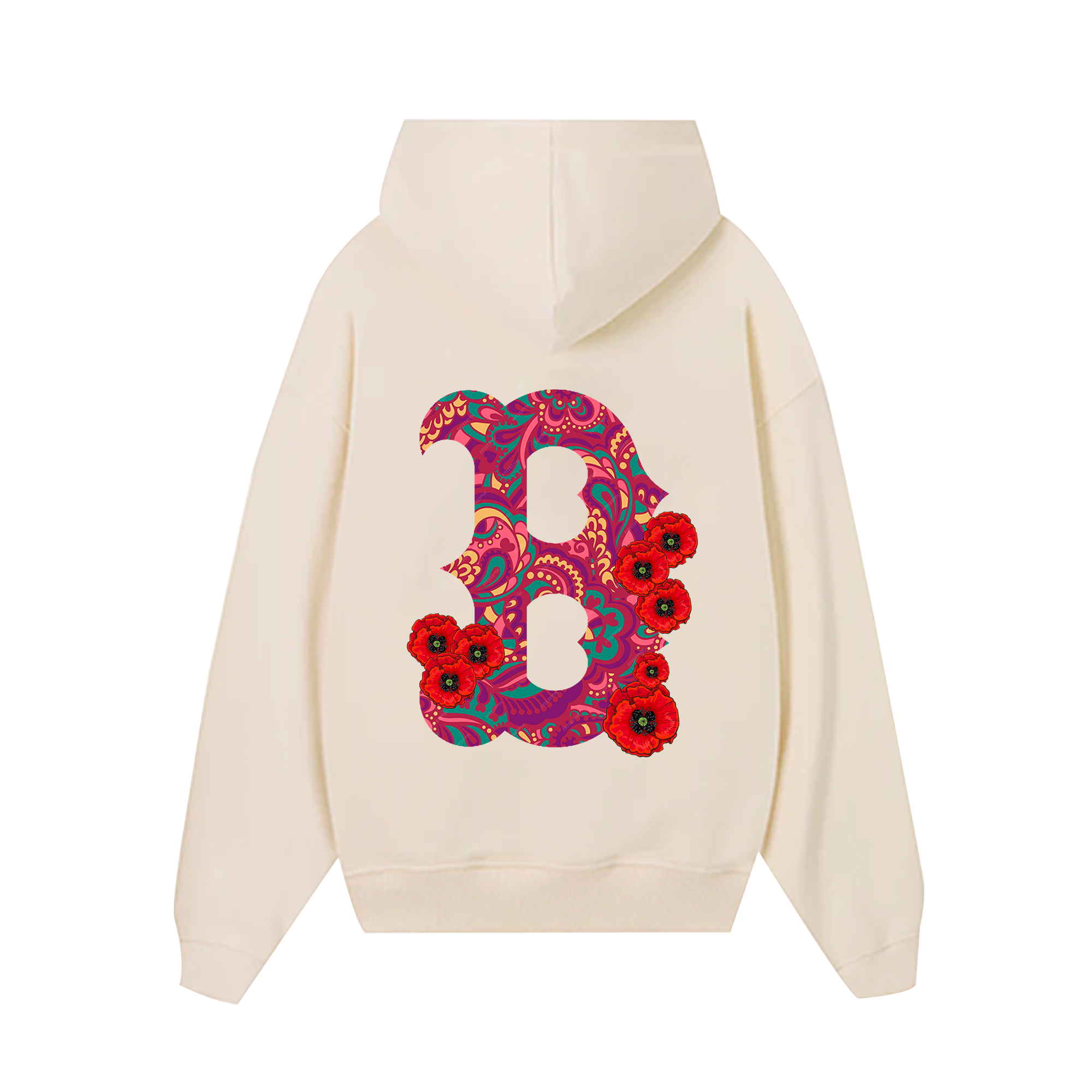 MLB Floral Big B Logo Tropical Hoodie