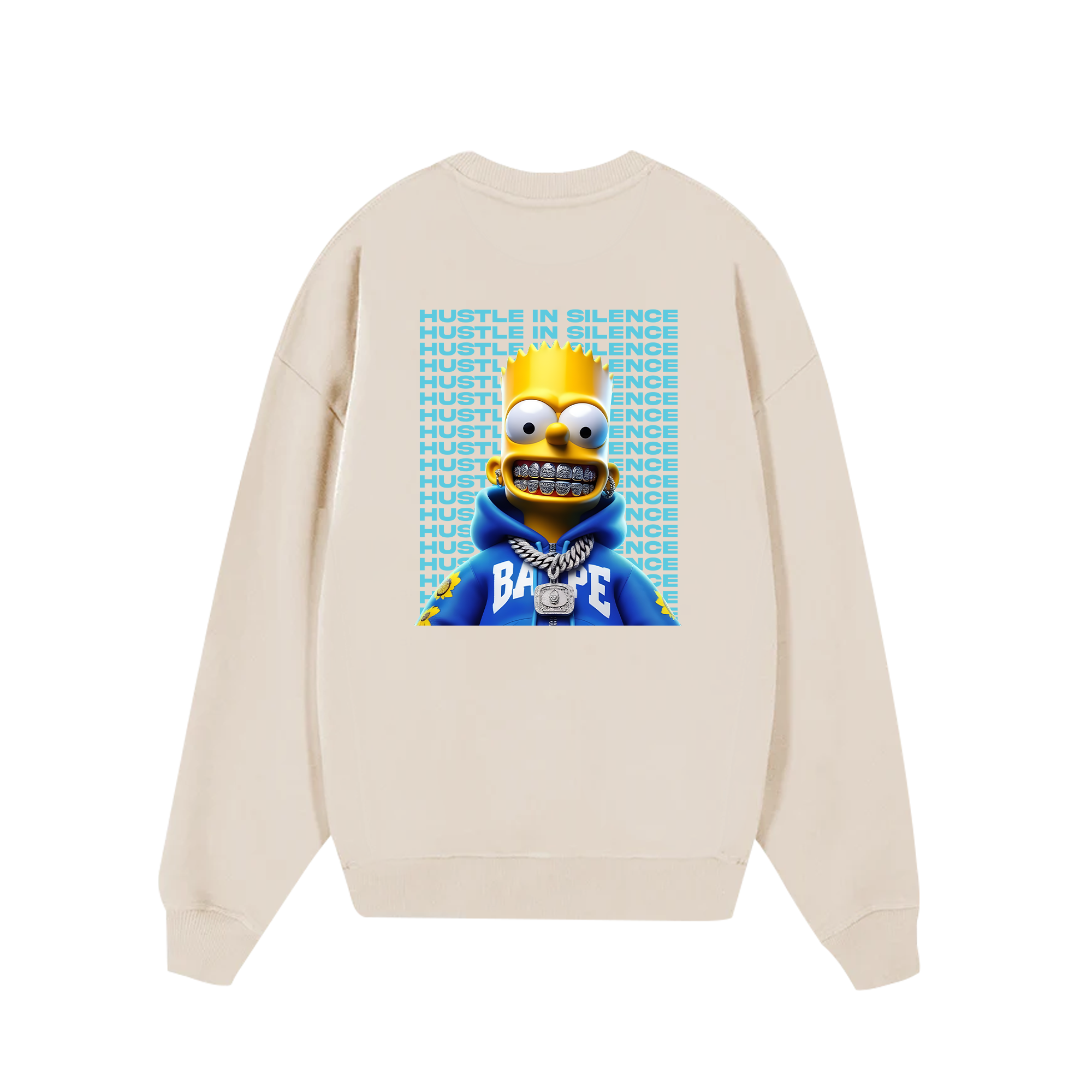 Money Bart Simpson Flexing Sweater