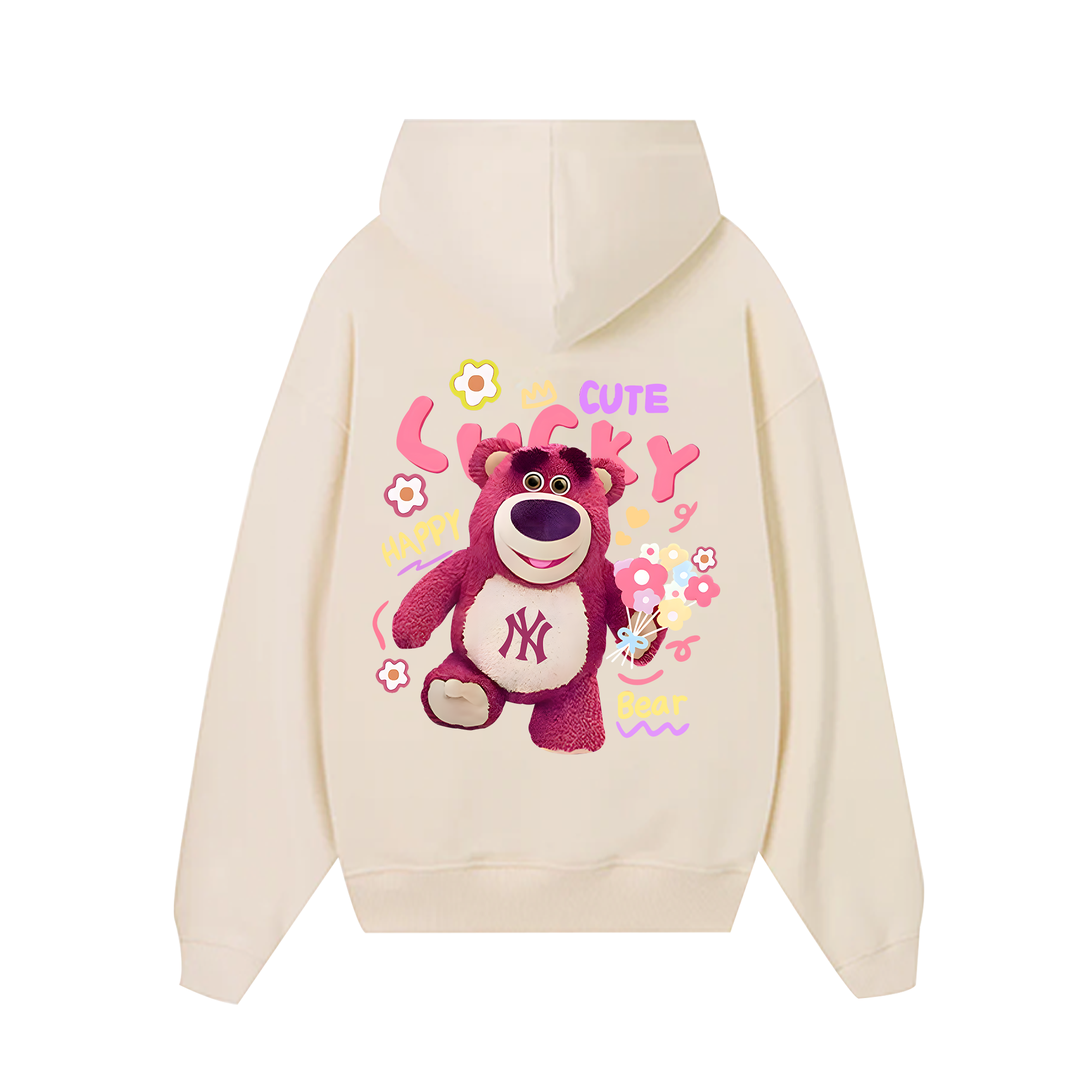 MLB Floral Pink Bear Toy Story Hoodie