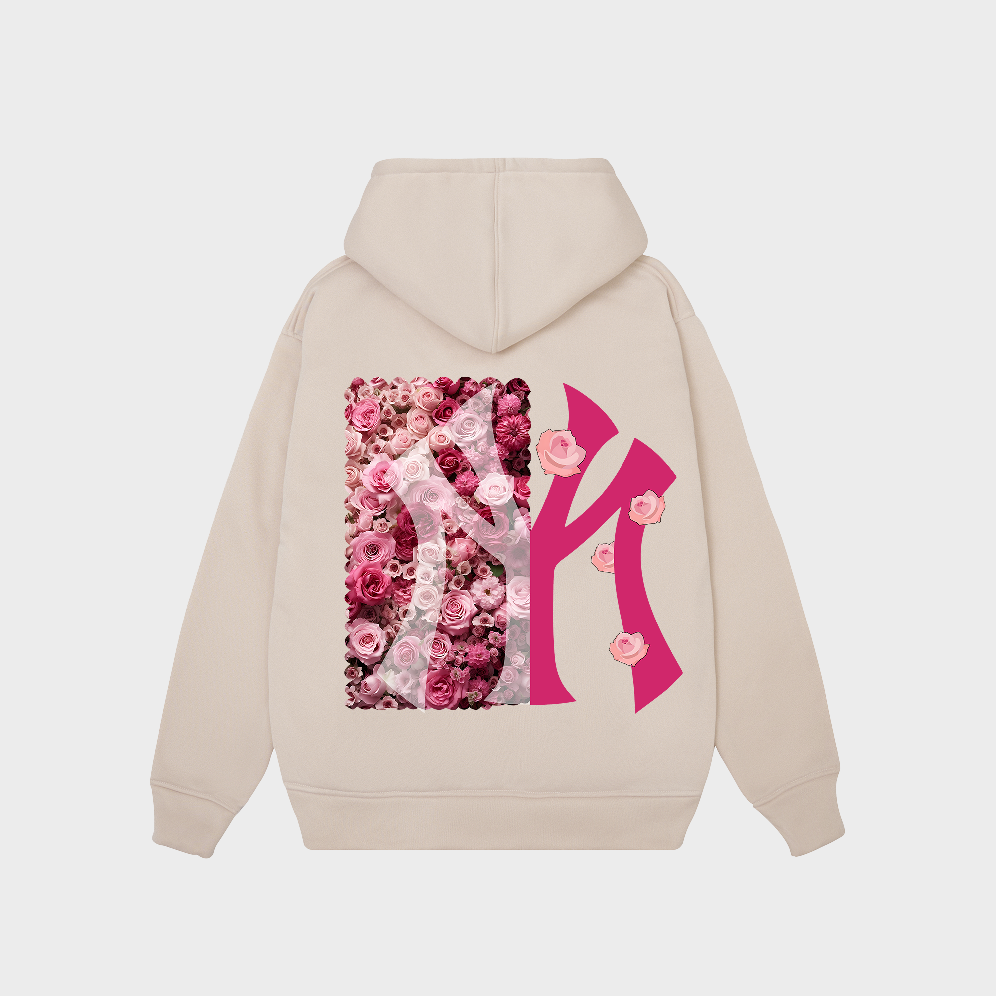 MLB Floral Pink Rose Hoodie