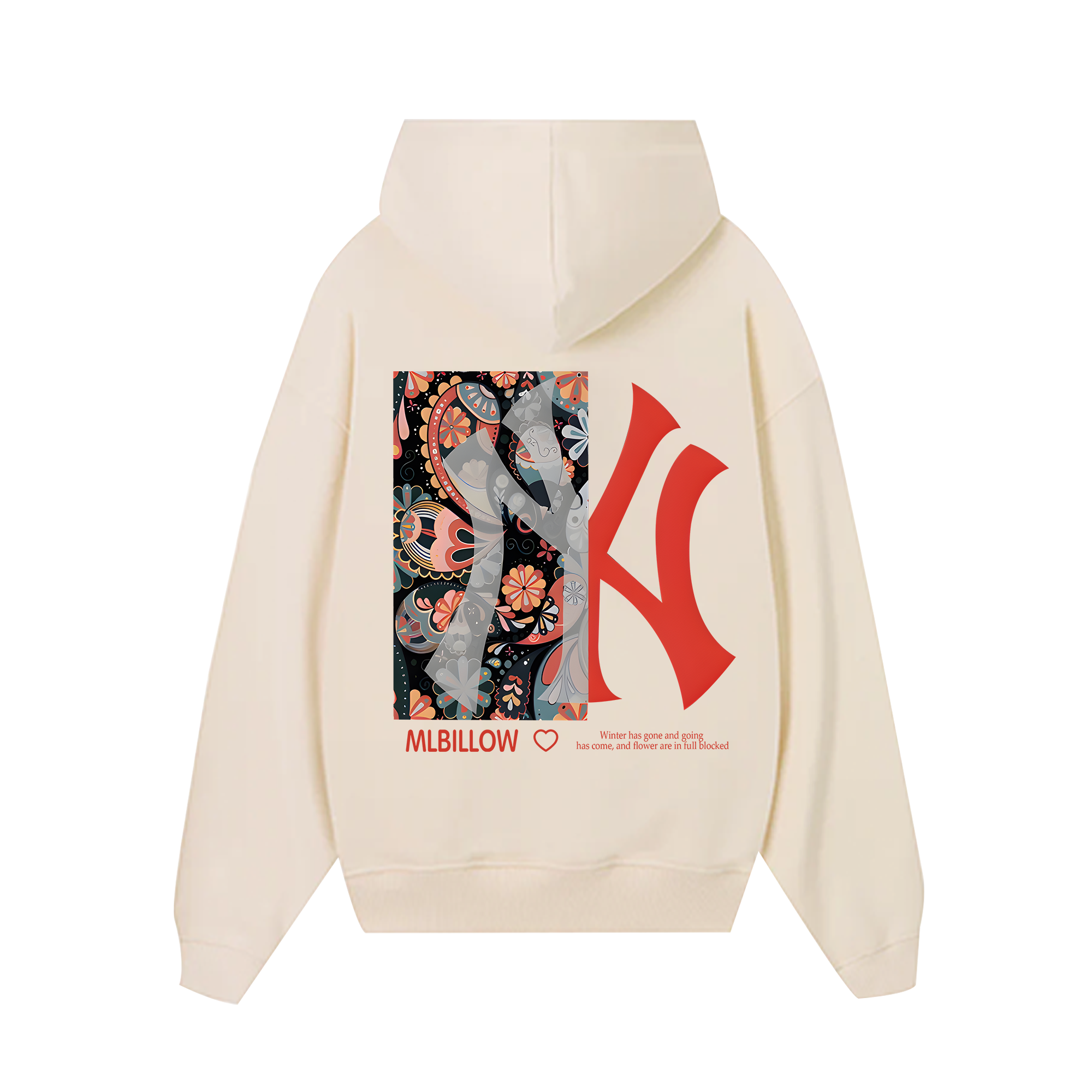 MLB Floral Red Flower MLBILLOW Hoodie