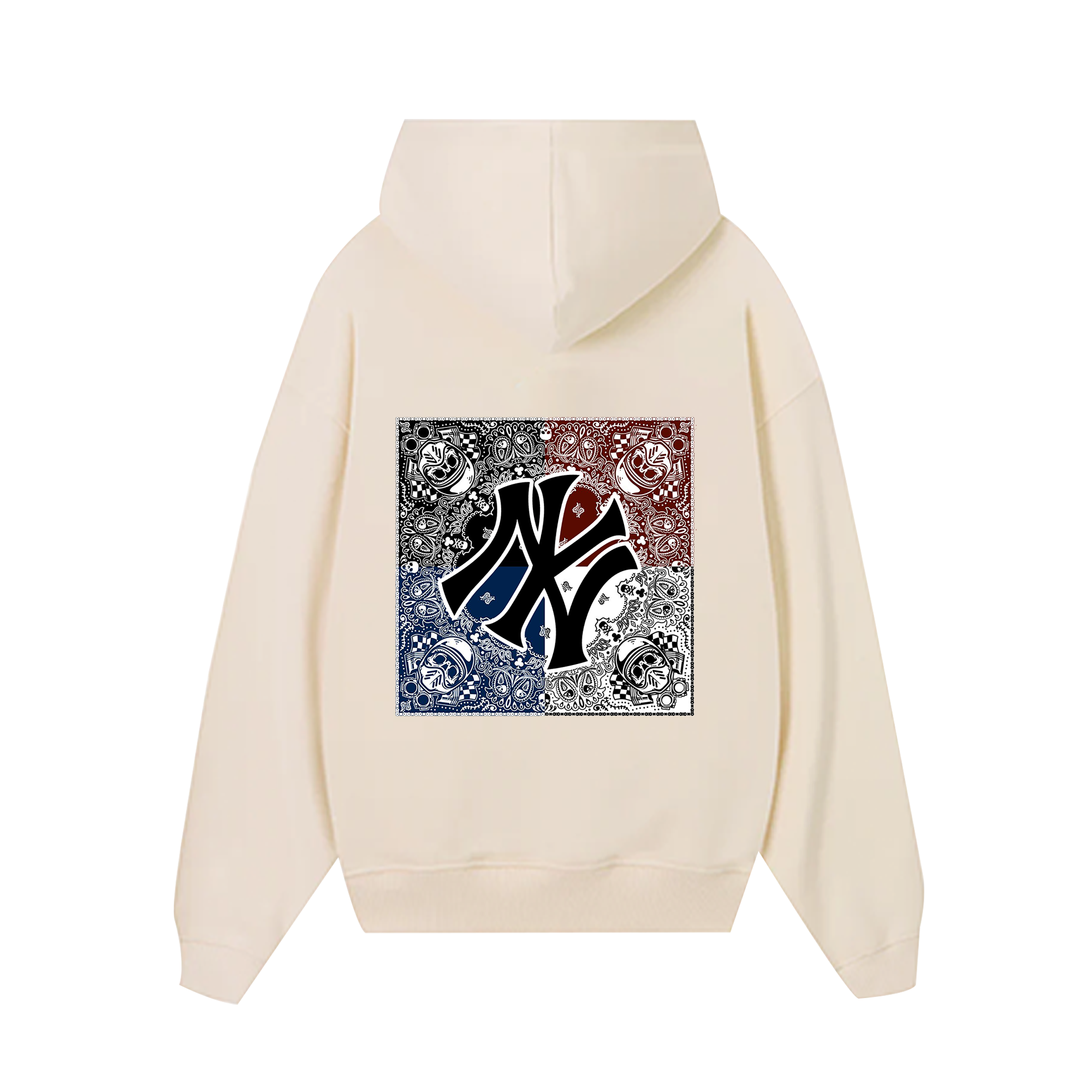 MLB Floral USA Skull Hoodie