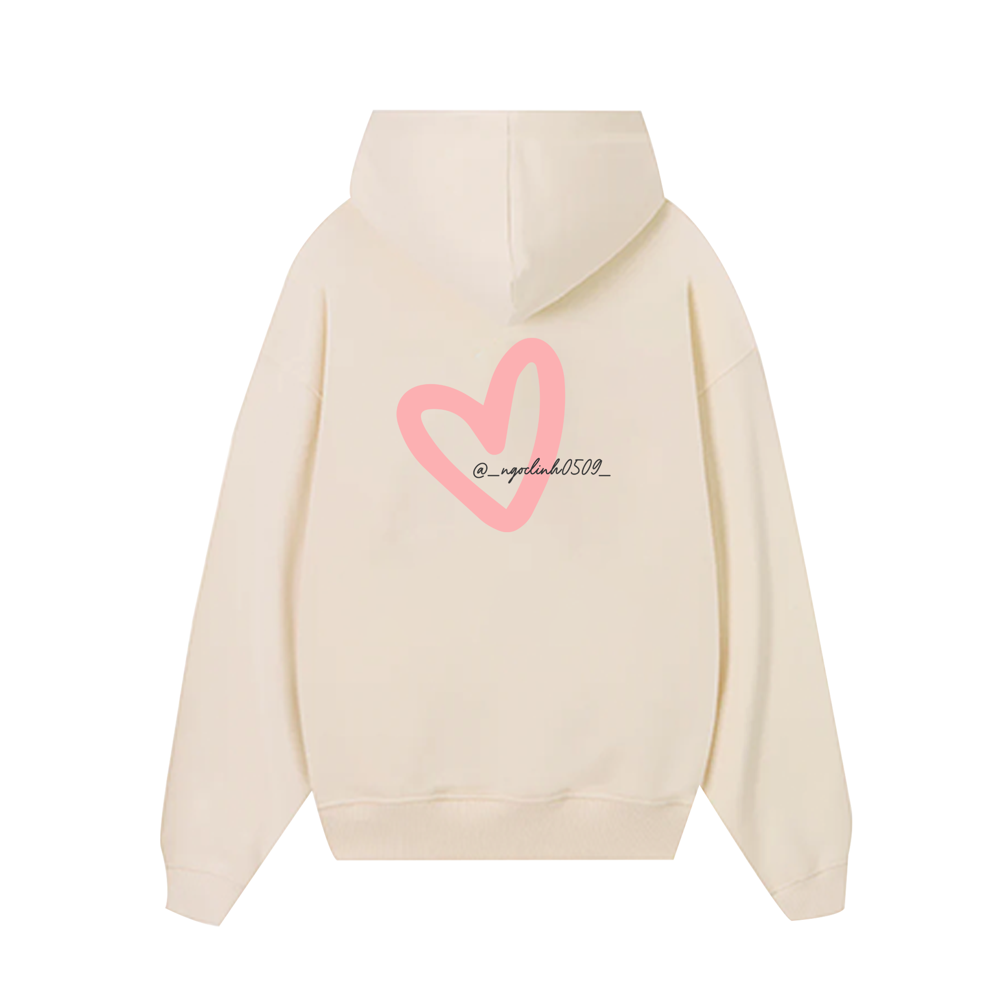 Custom Couple Heart Instagram Hoodie