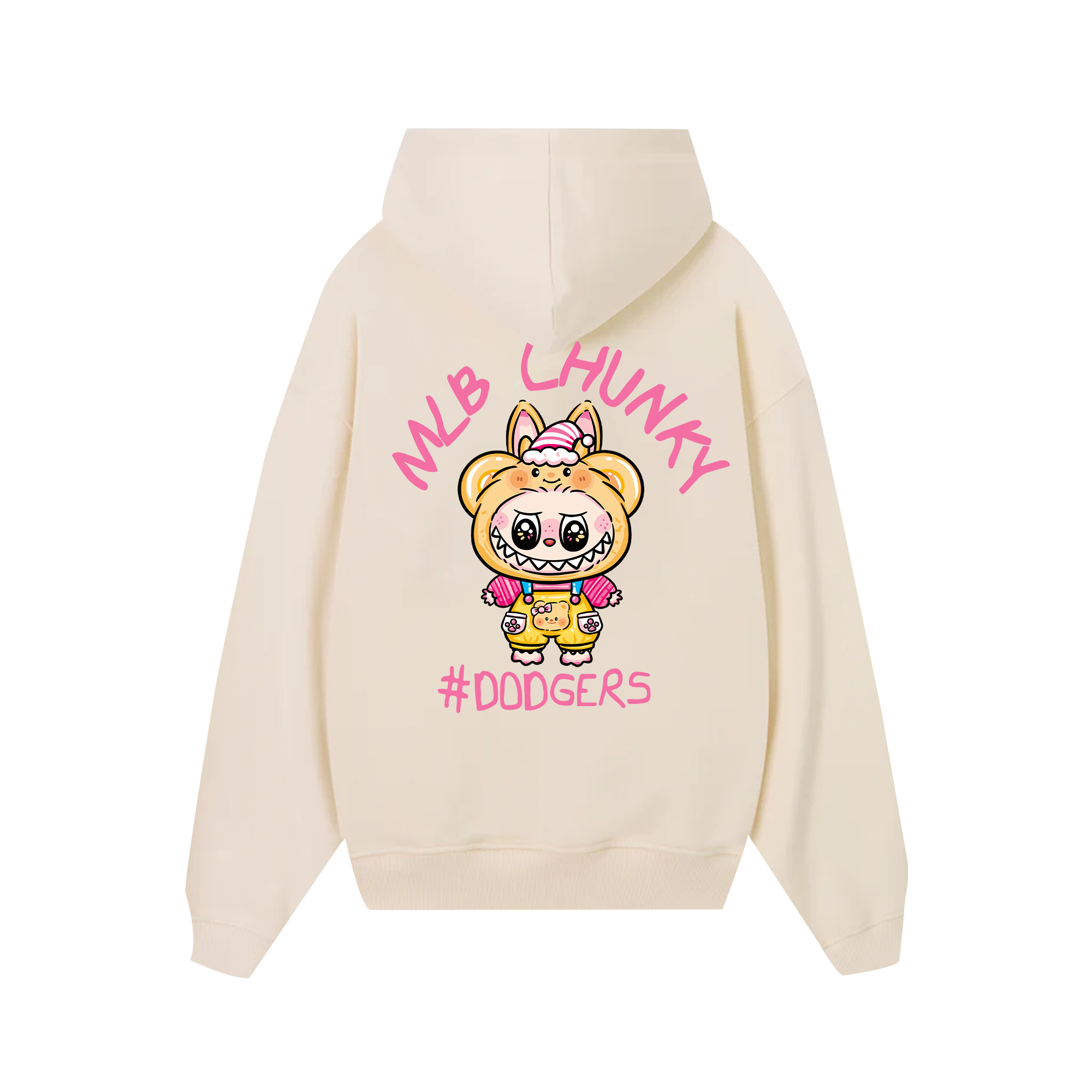 MLB Labubu Candy Lemon Dodgers Hoodie