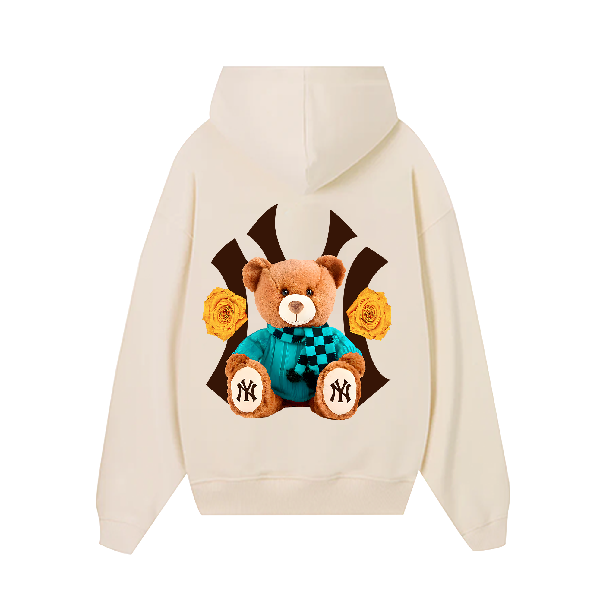 MLB Floral Teddy Bear Hoodie