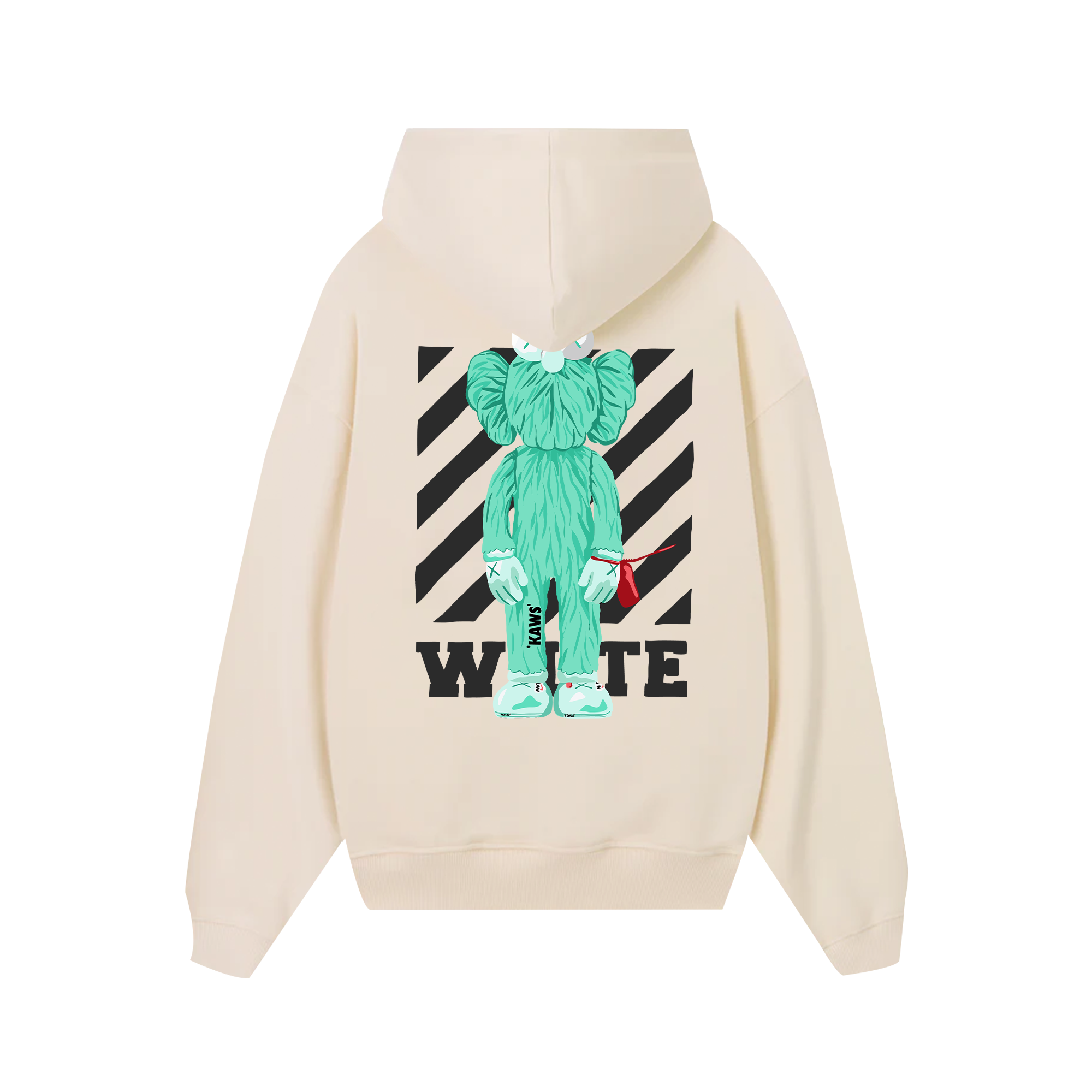 Off White KAWS Lime Hoodie