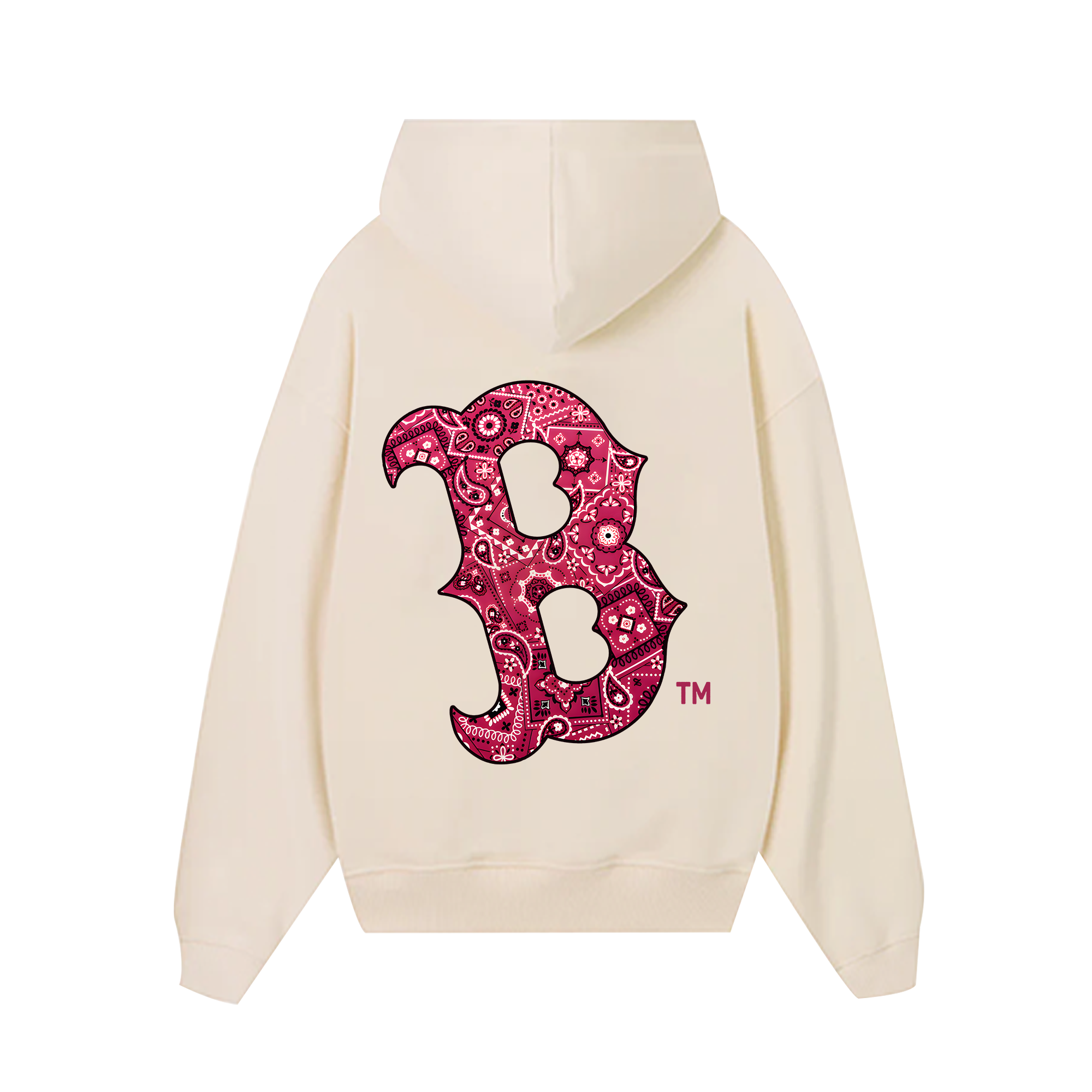 MLB FLoral Boston Red Bandana Hoodie