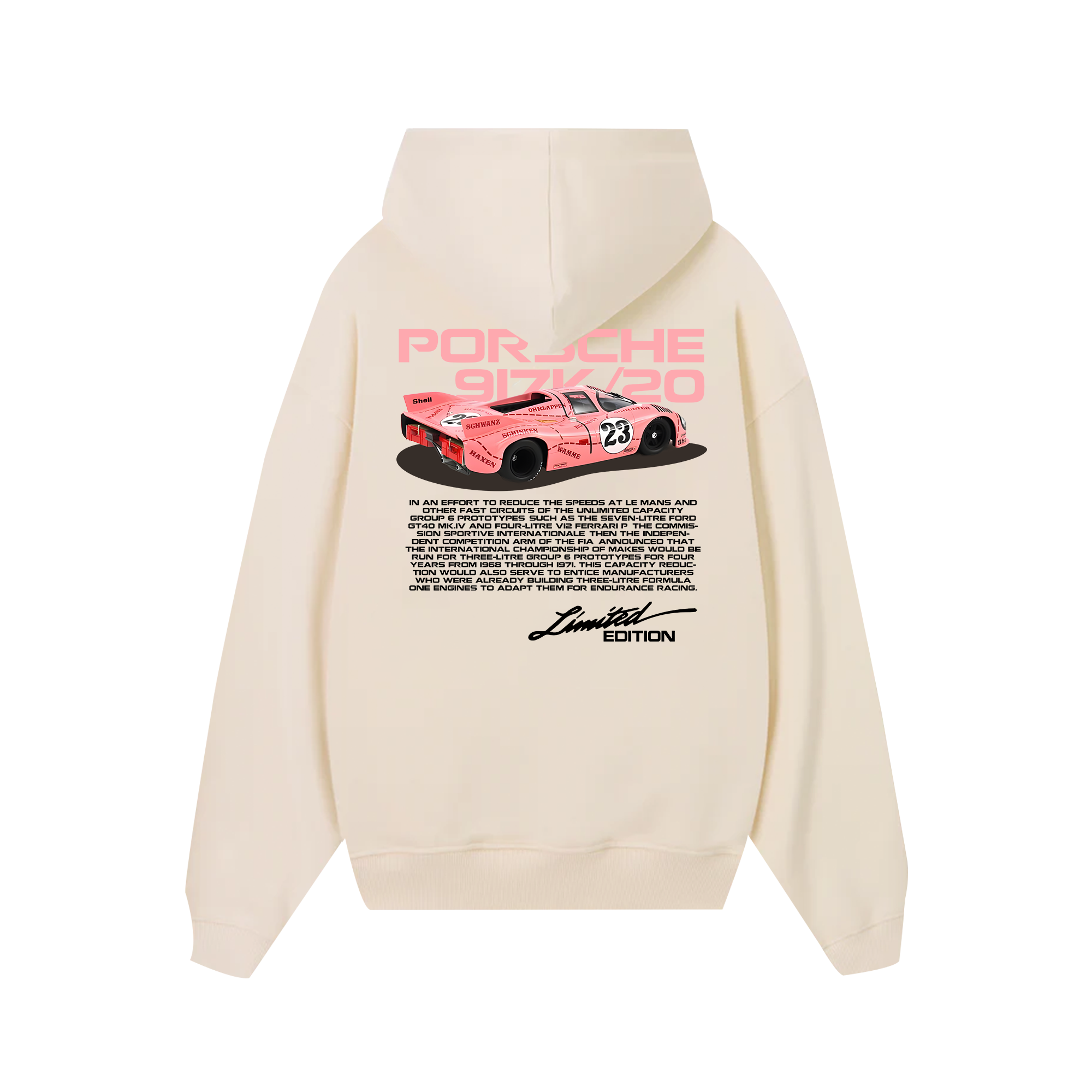 Porsche 917K Pink Pig Hoodie