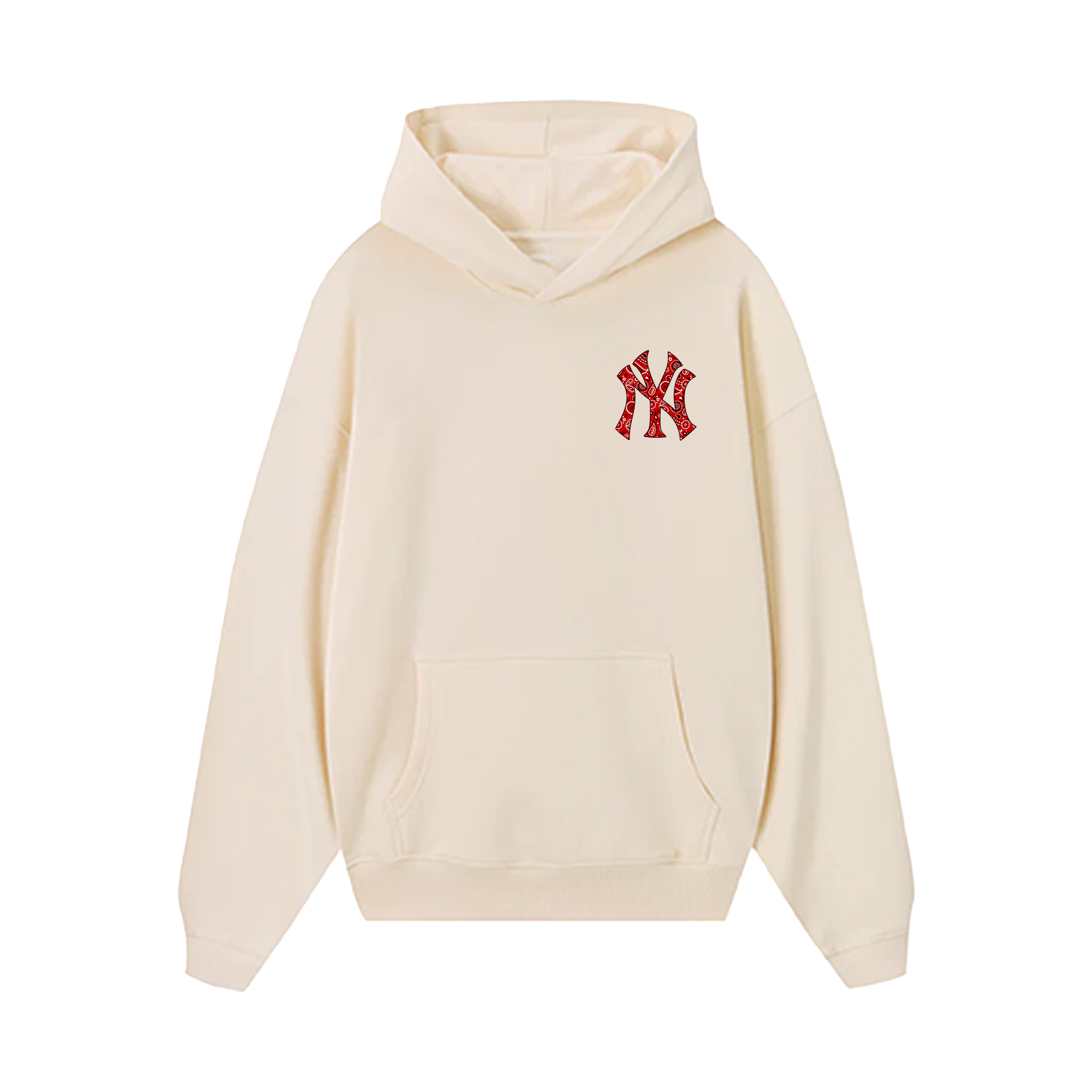 MLB Floral Red Logo Yeankees Hoodie