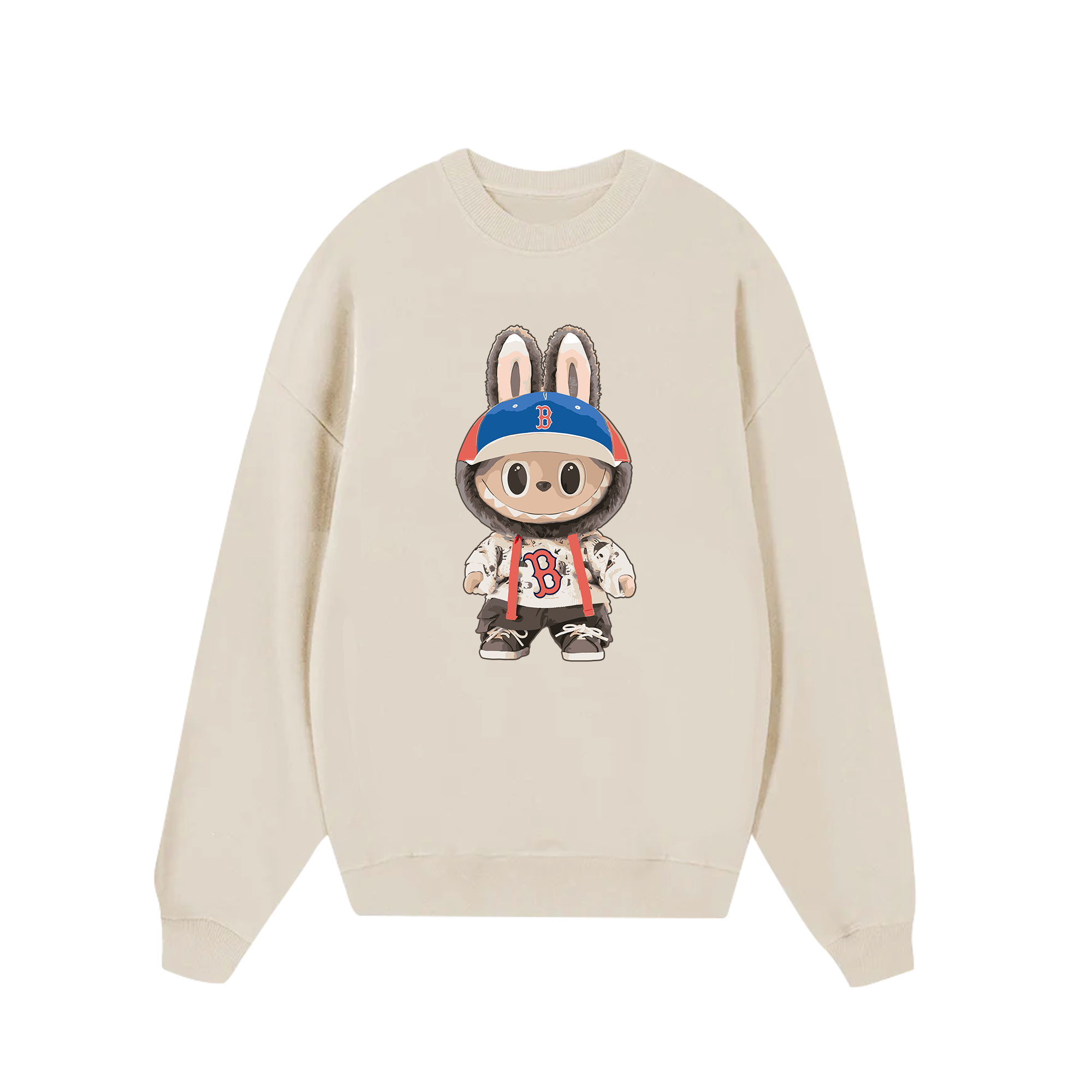 MLB Labubu Hip Hop Boston Sweater