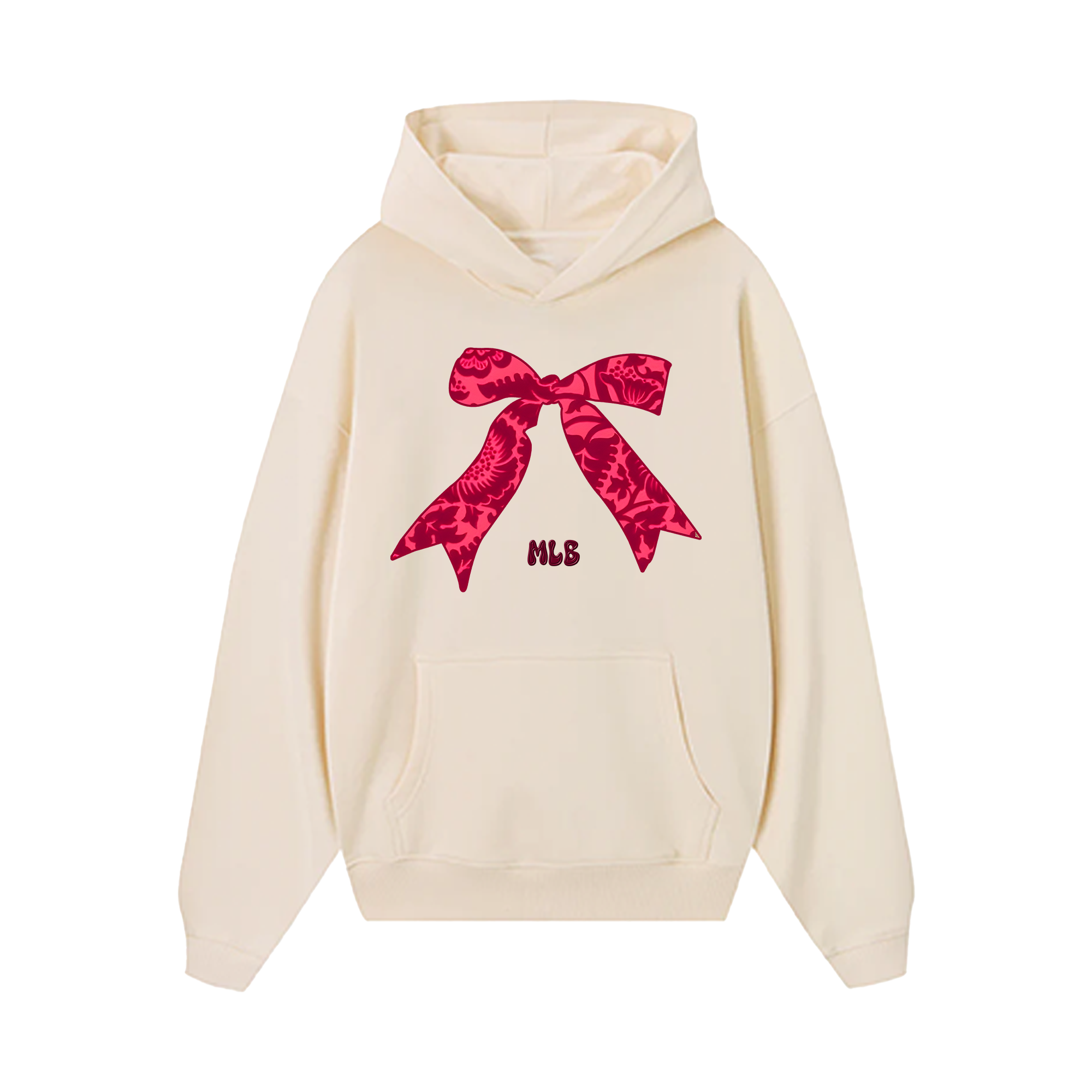 MLB Floral Coquette Pink Hoodie