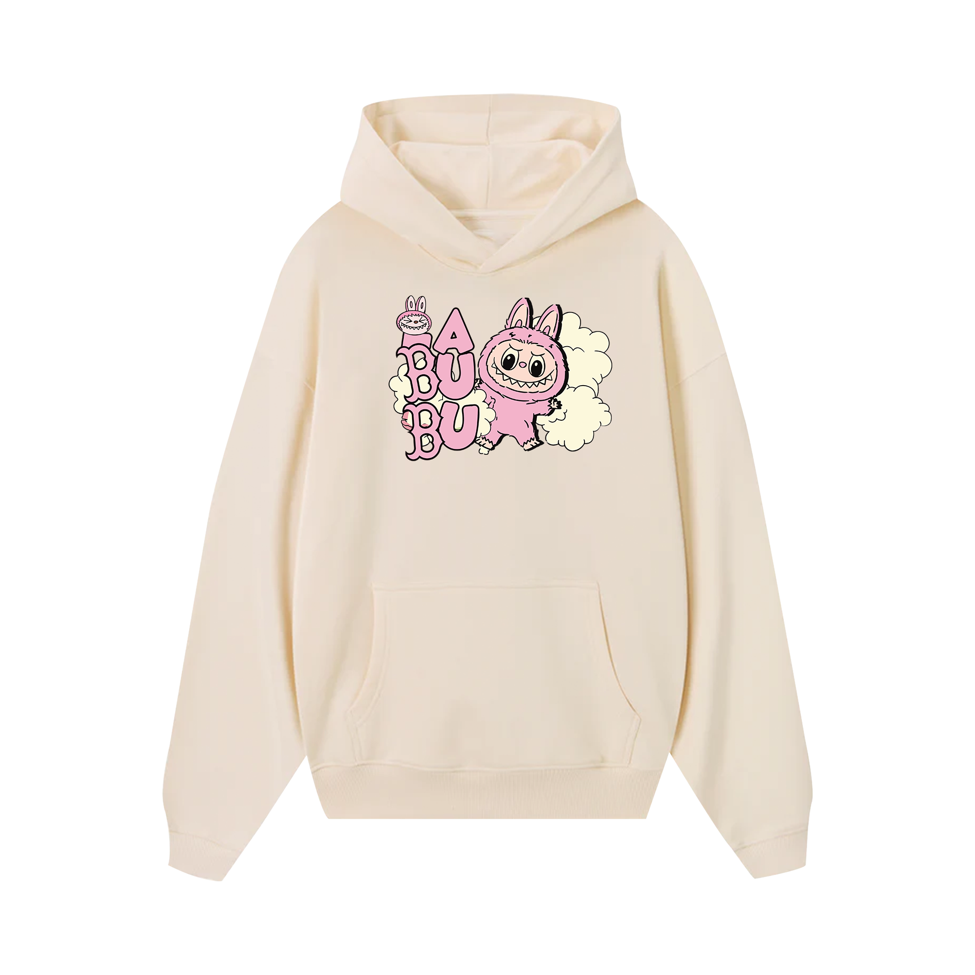 MLB Labubu Pink Cloudy Boston Hoodie