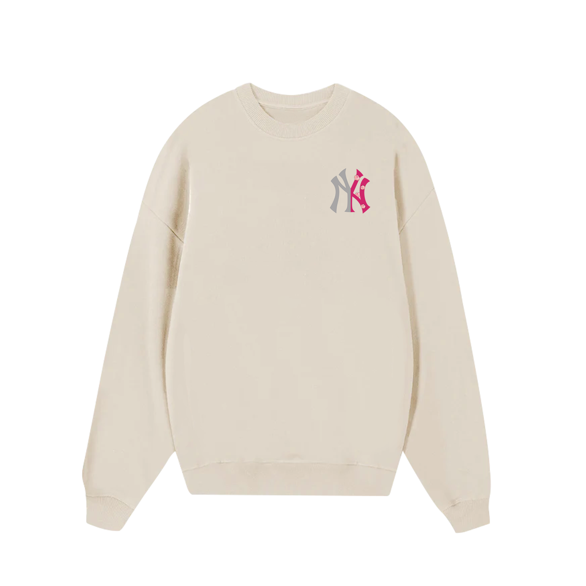 MLB Floral Pink Rose Sweater