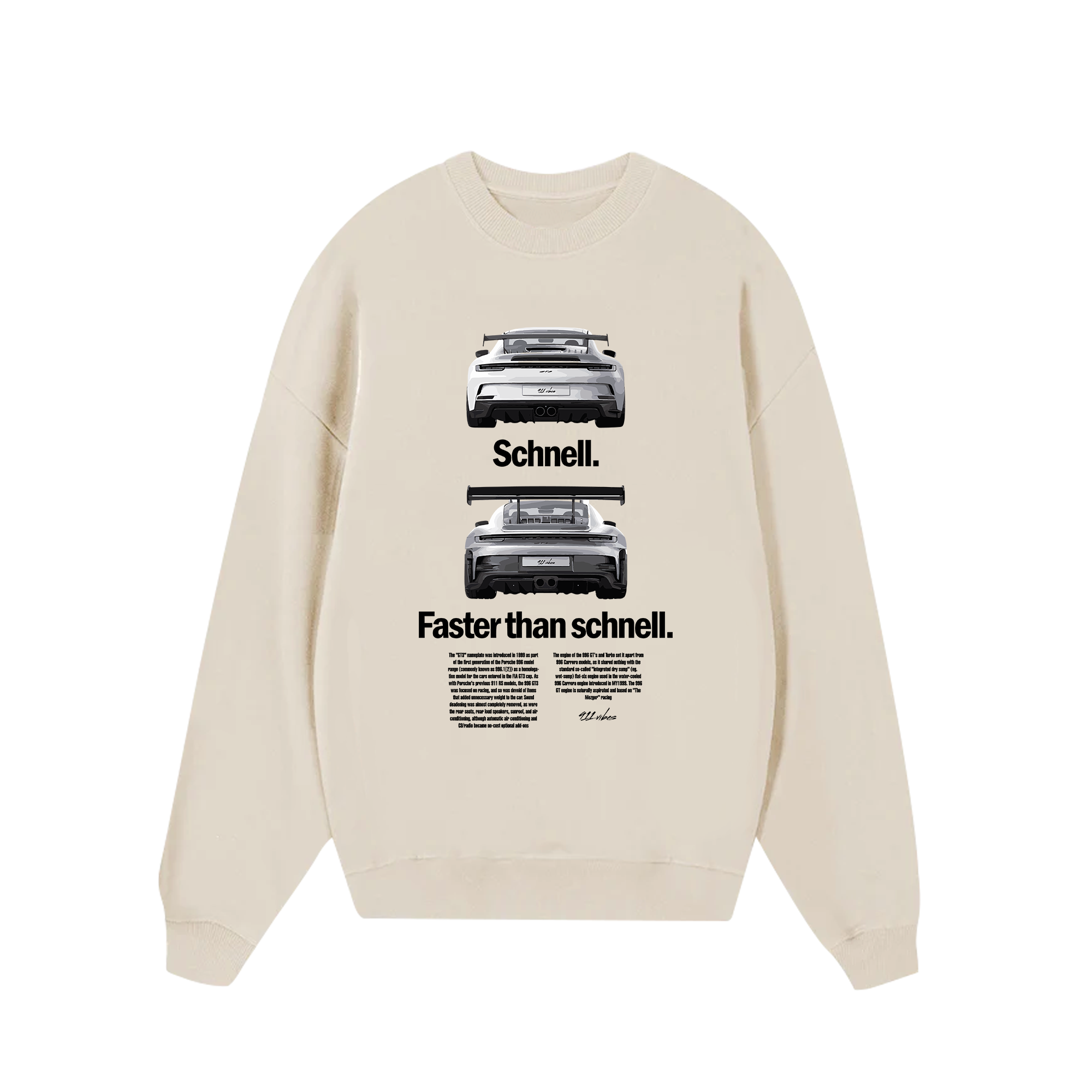 Porsche Faster Than Schnell Sweater