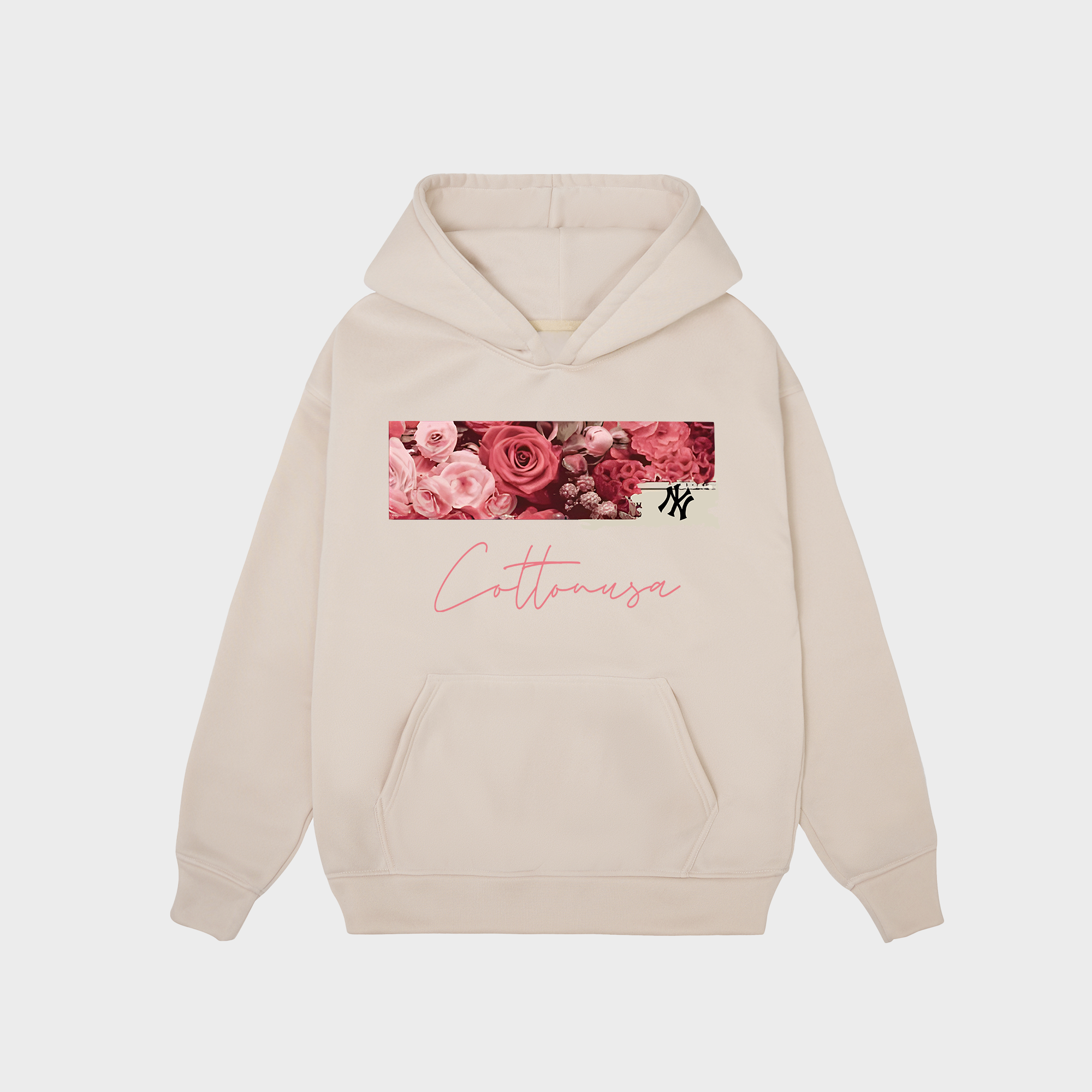 MLB Floral Rose Logo Retro Hoodie