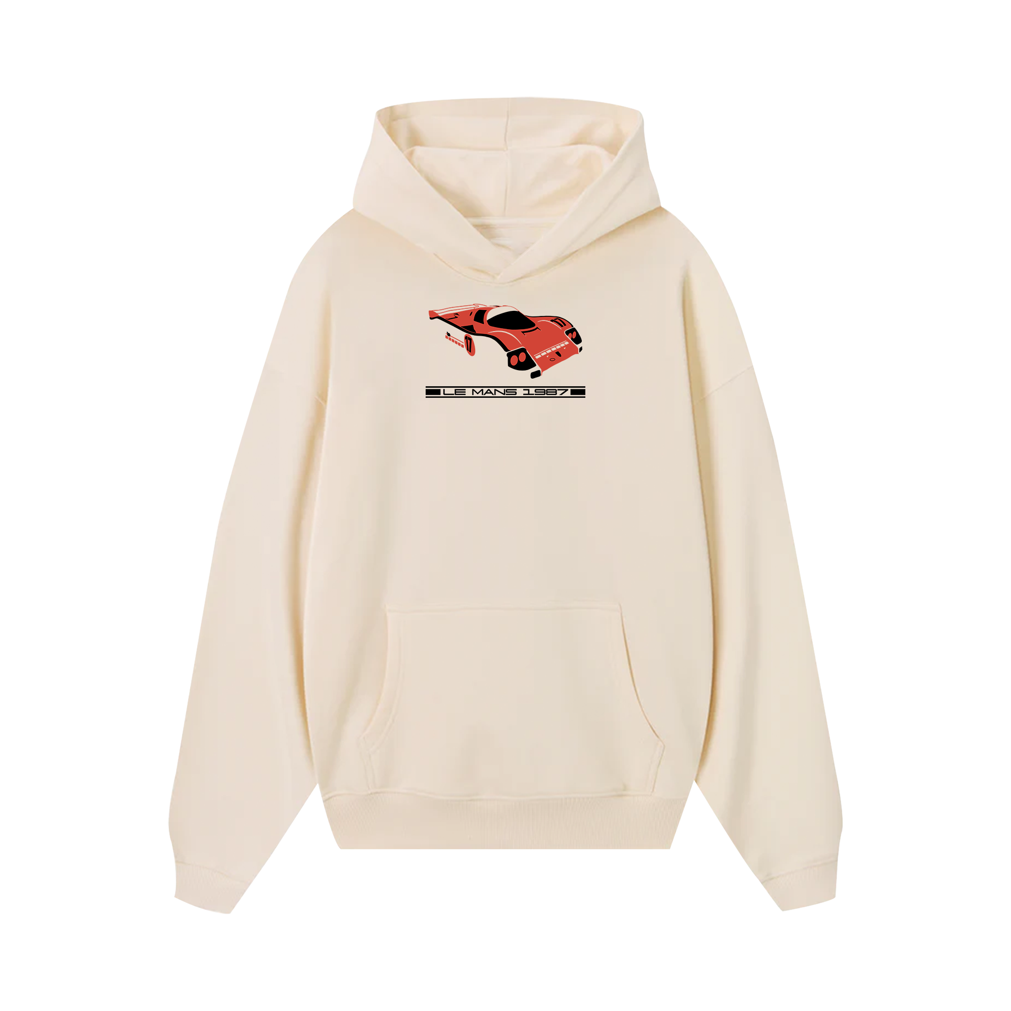 Porsche Red Le Mans 1987 Hoodie