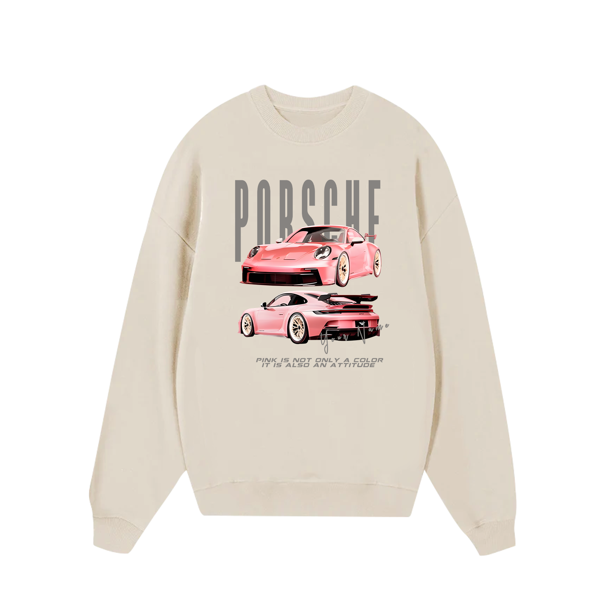 Custom Car Porsche Pink Is Also An Attitude Sweater