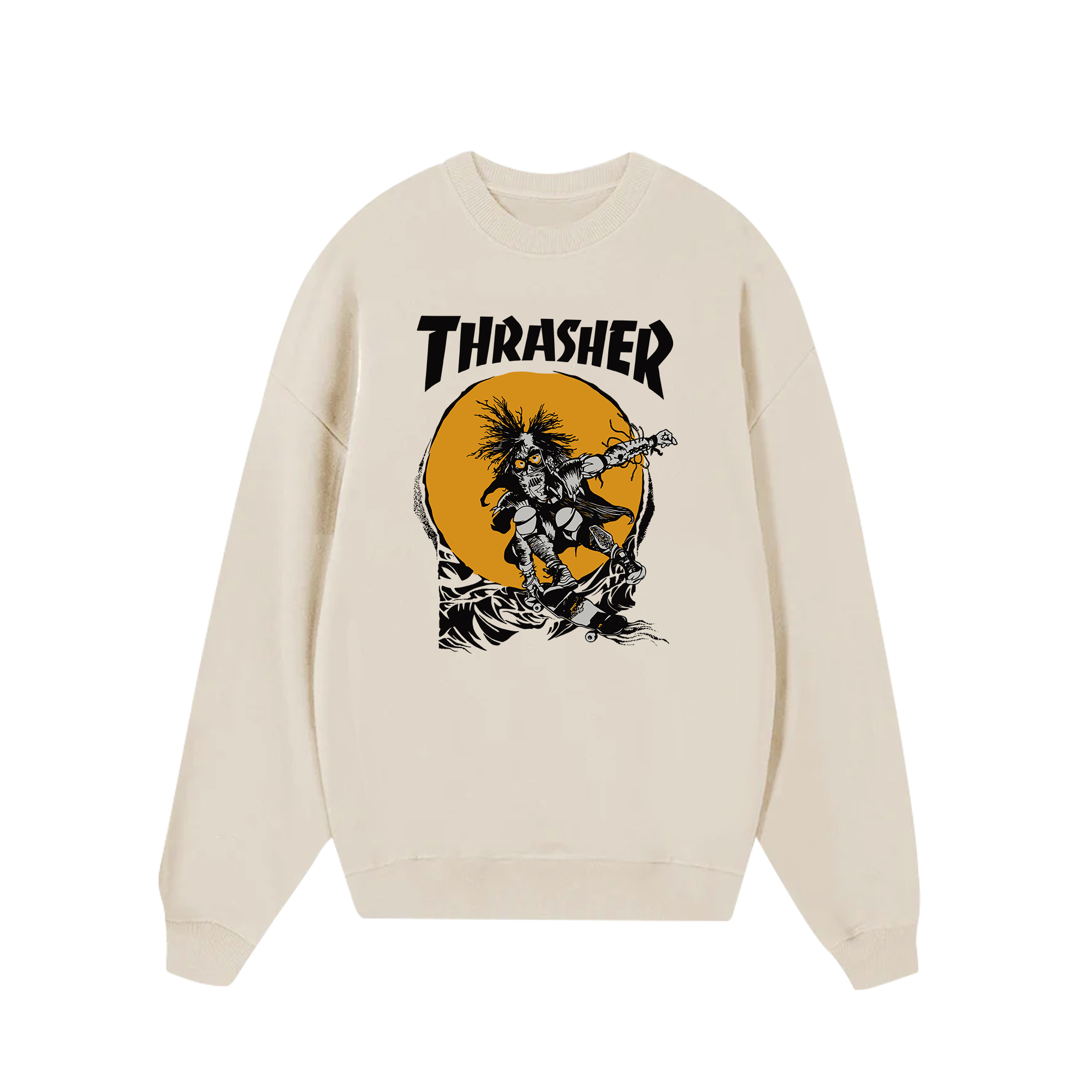 Thrasher Mag Pusheads Skateboard Sweater