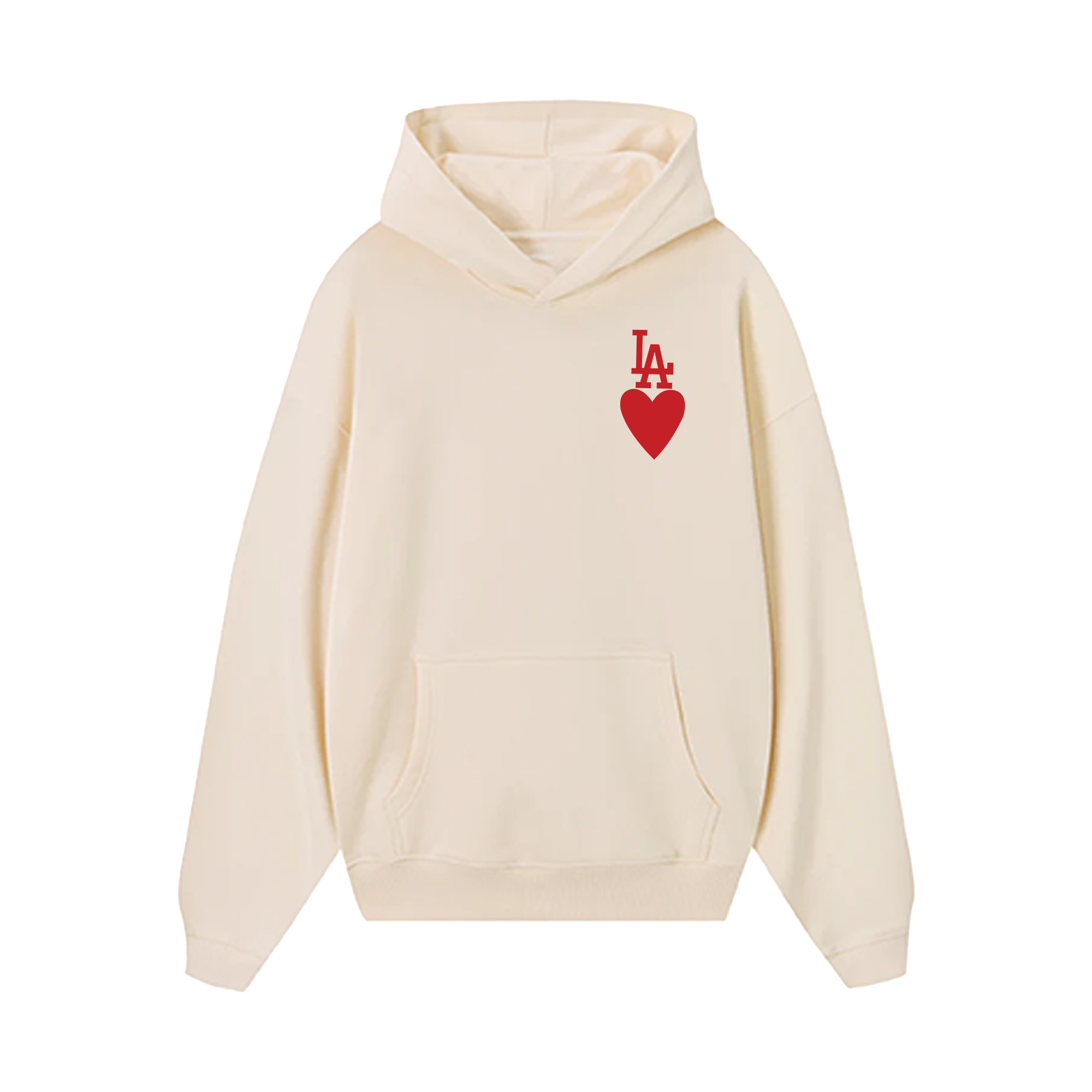 MLB Los Angeles Dodgers Heart Hoodie