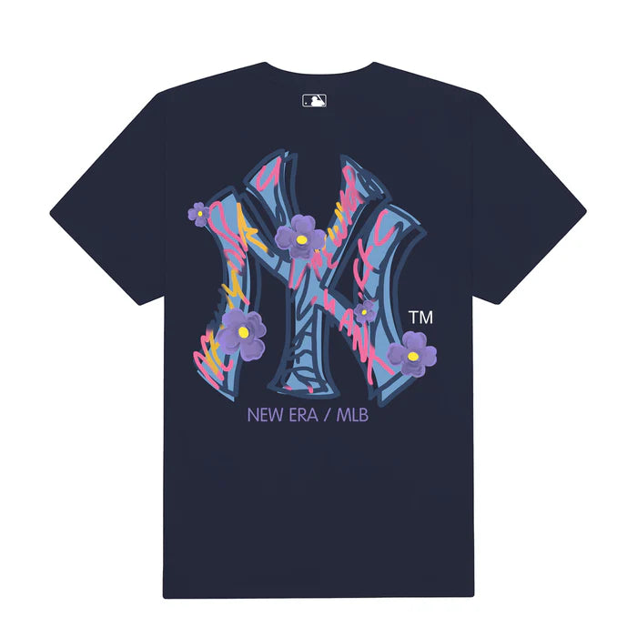 Flash Sale MLB Floral Purple Logo T-Shirt