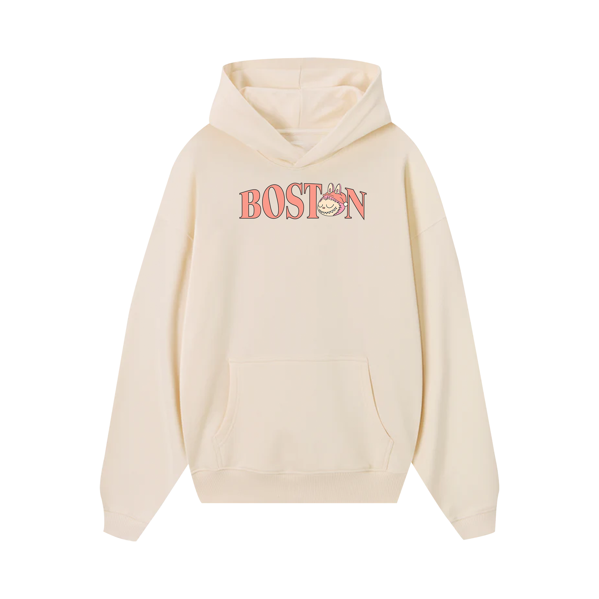 MLB Labubu Pink Pijama Boston Hoodie