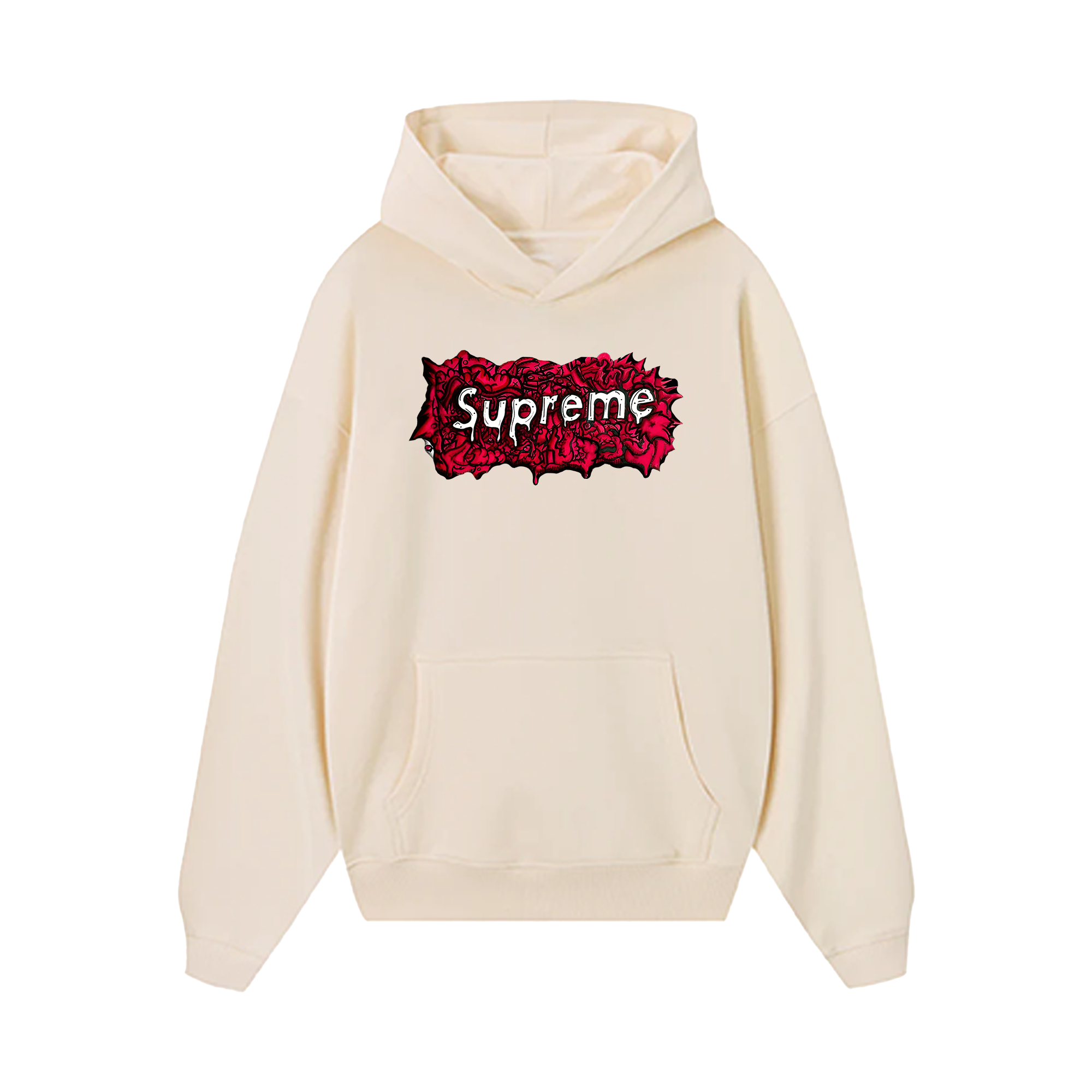 Supreme Red Color Hoodie