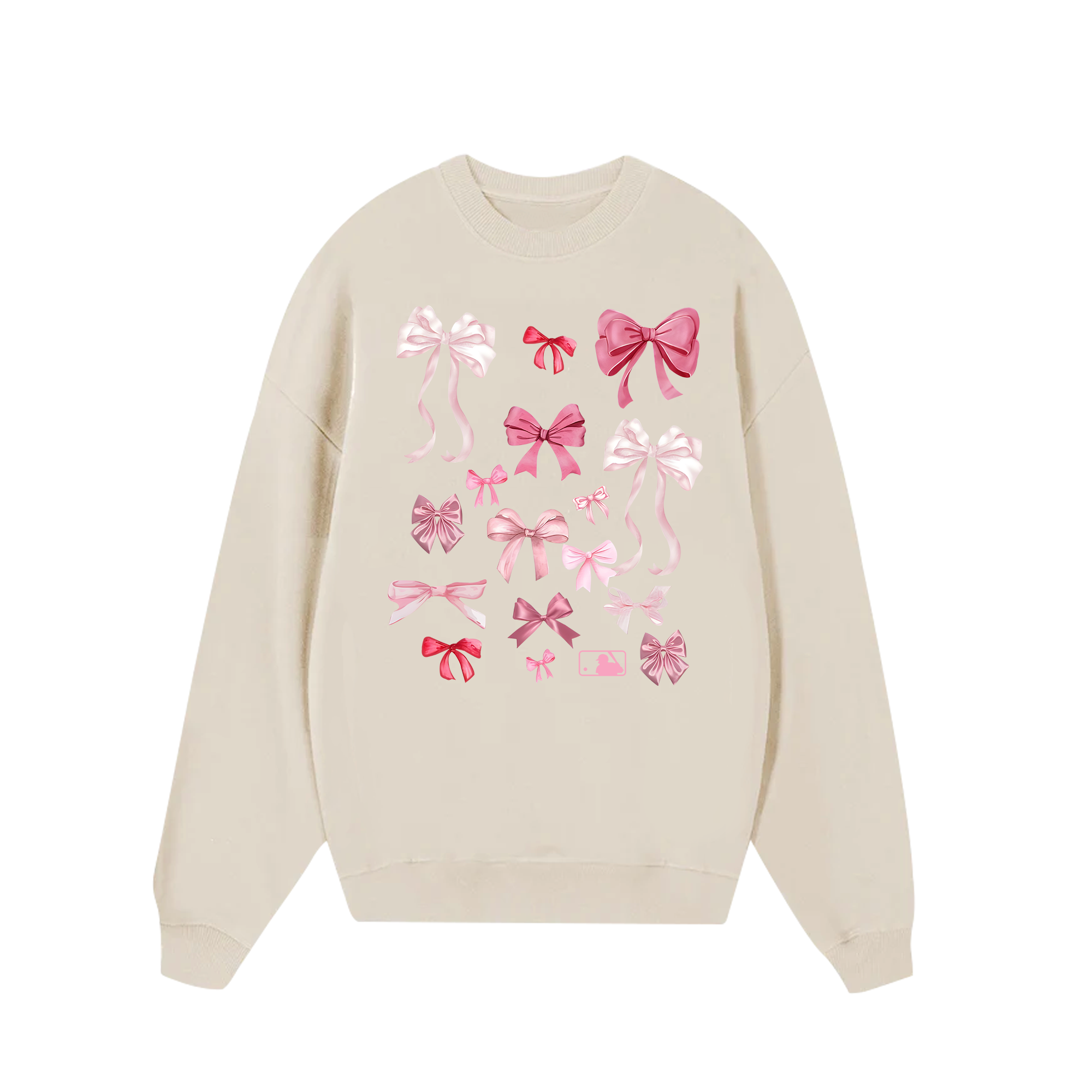 MLB Floral Pink Ribbon Y2K Sweater