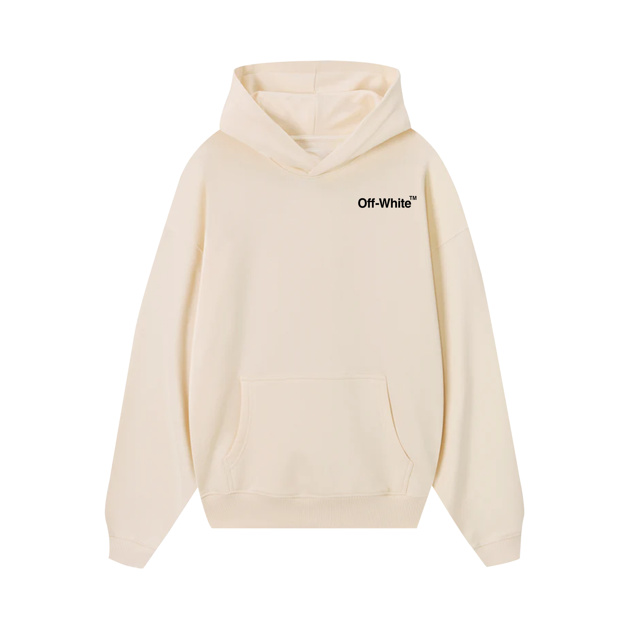 Off White Basic Logo Hoodie