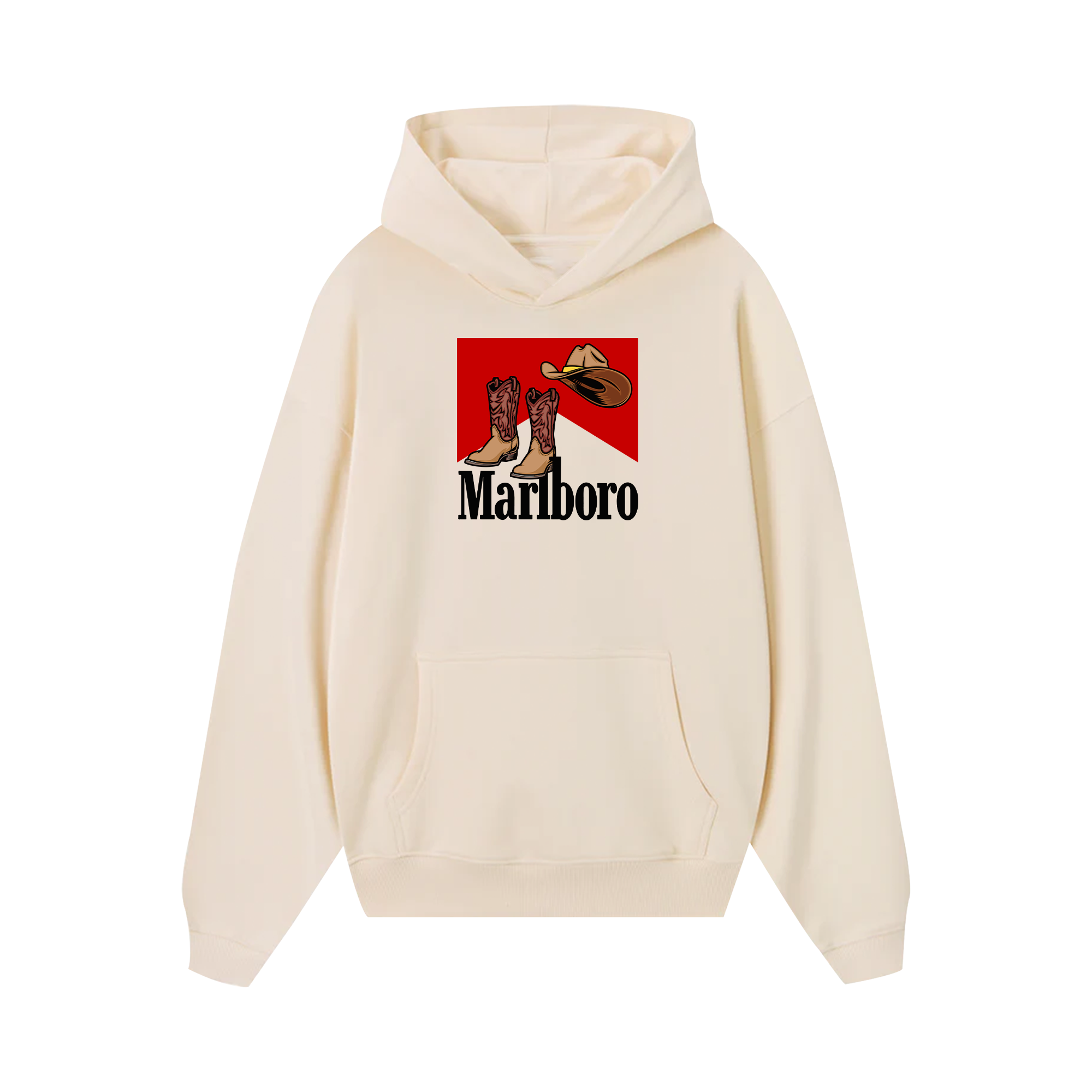 Marlboro Cowboy Hat n Boots Hoodie