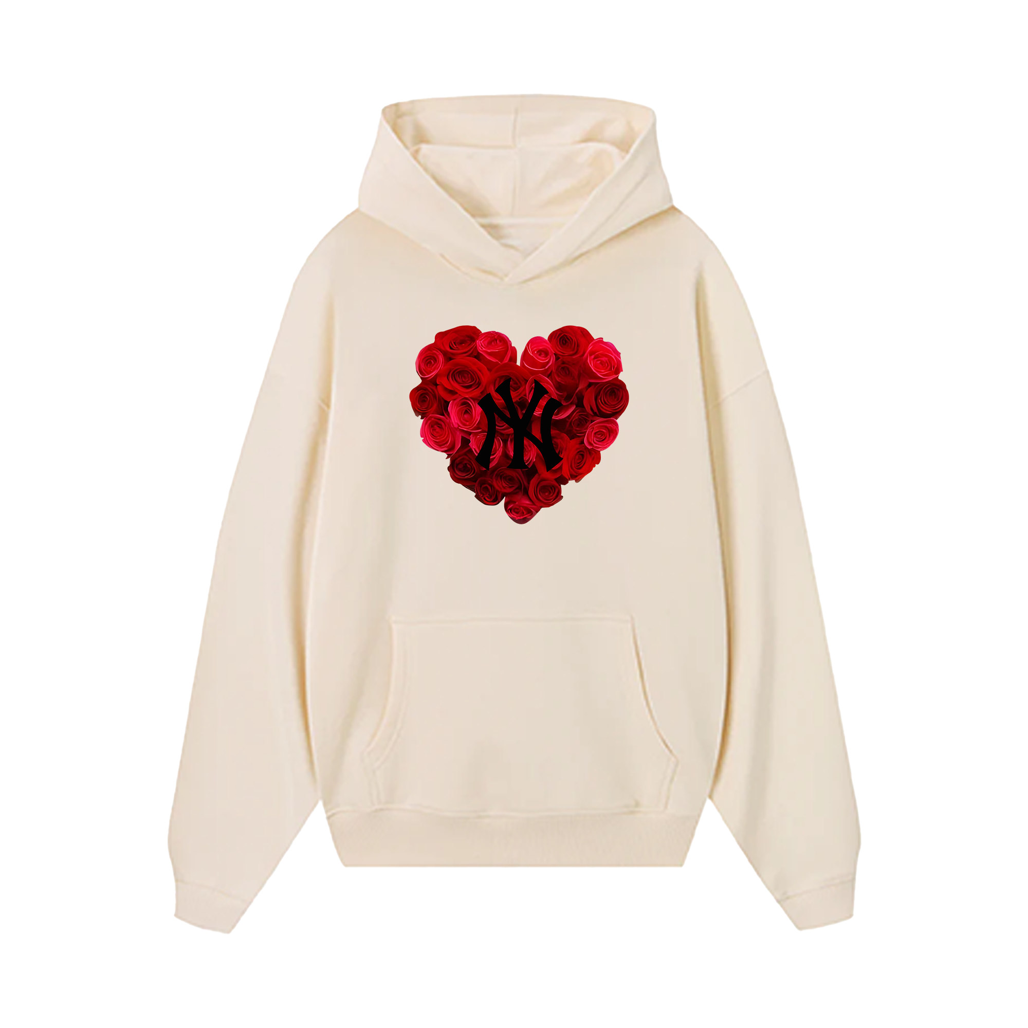 MLB Floral Rose Heart Hoodie