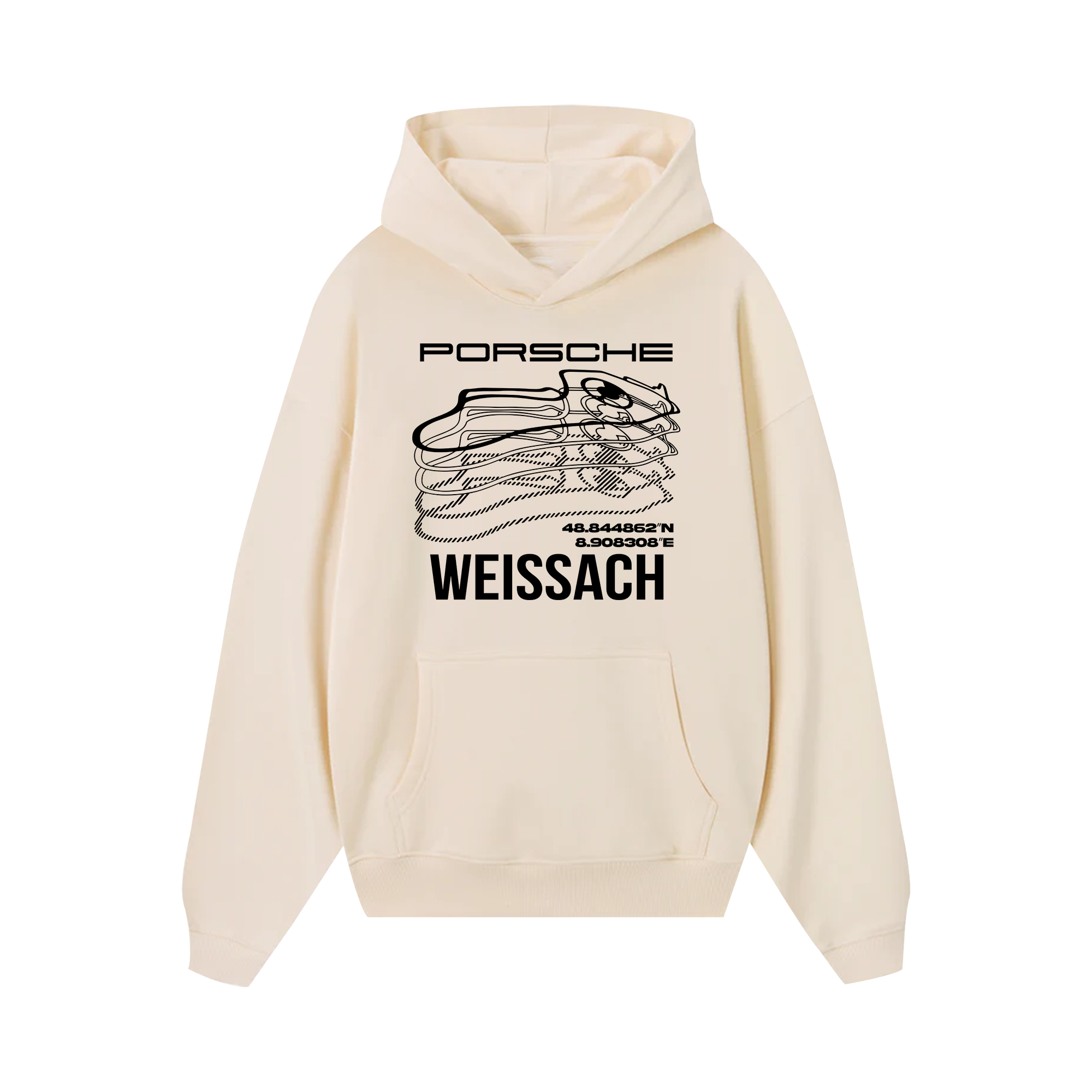 Porsche Weissach Map Hoodie