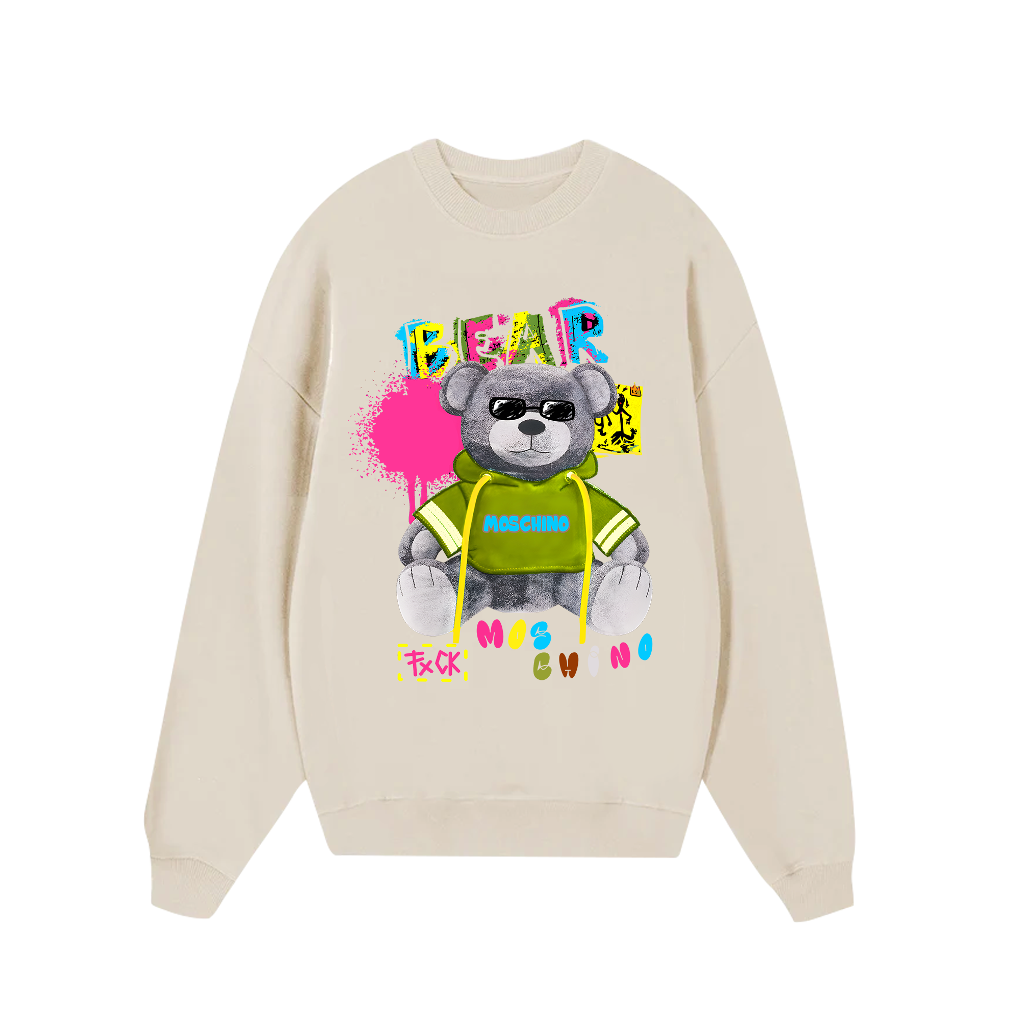 Moschino Colorful Bear Sweater