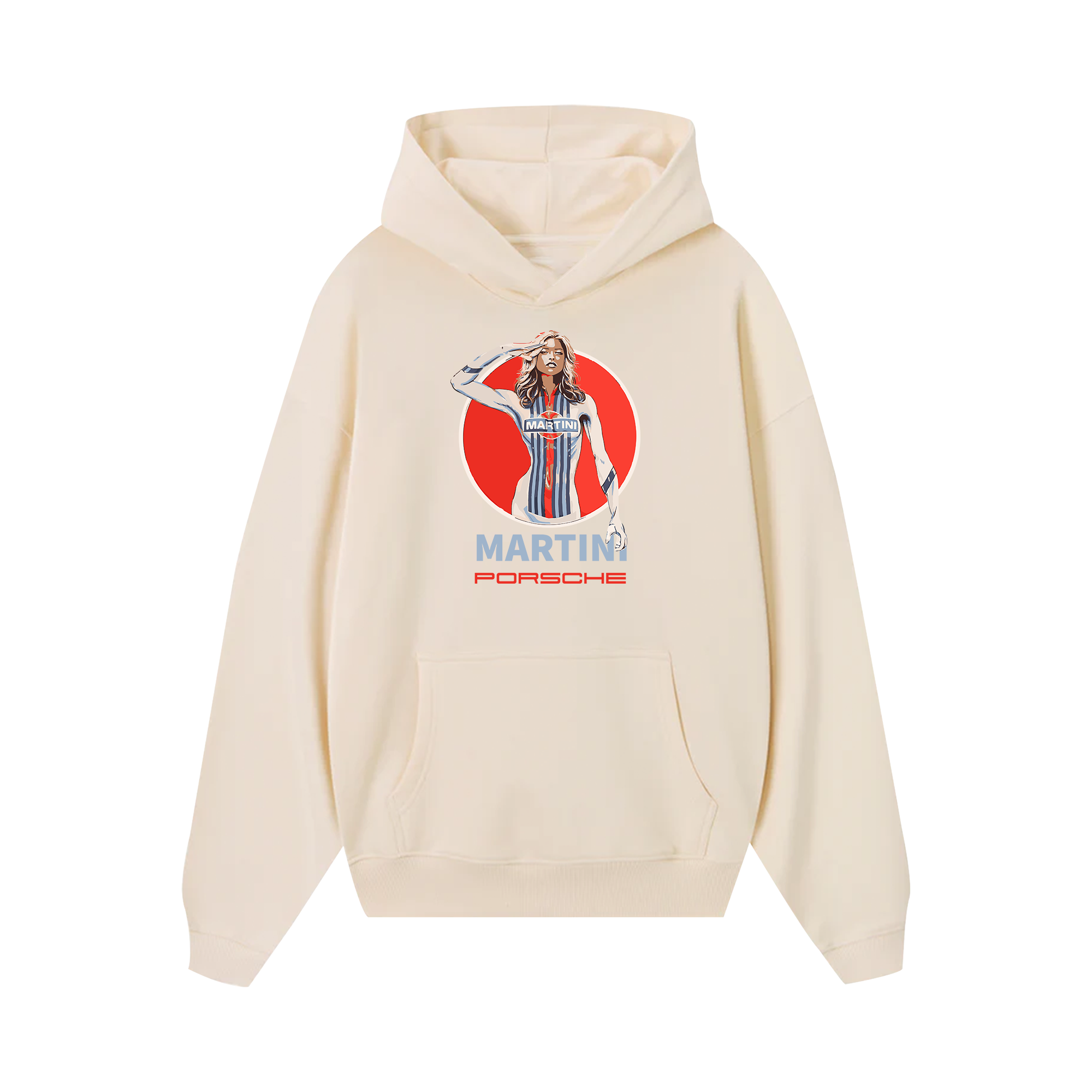 Porsche Girl Posing Martini Hoodie