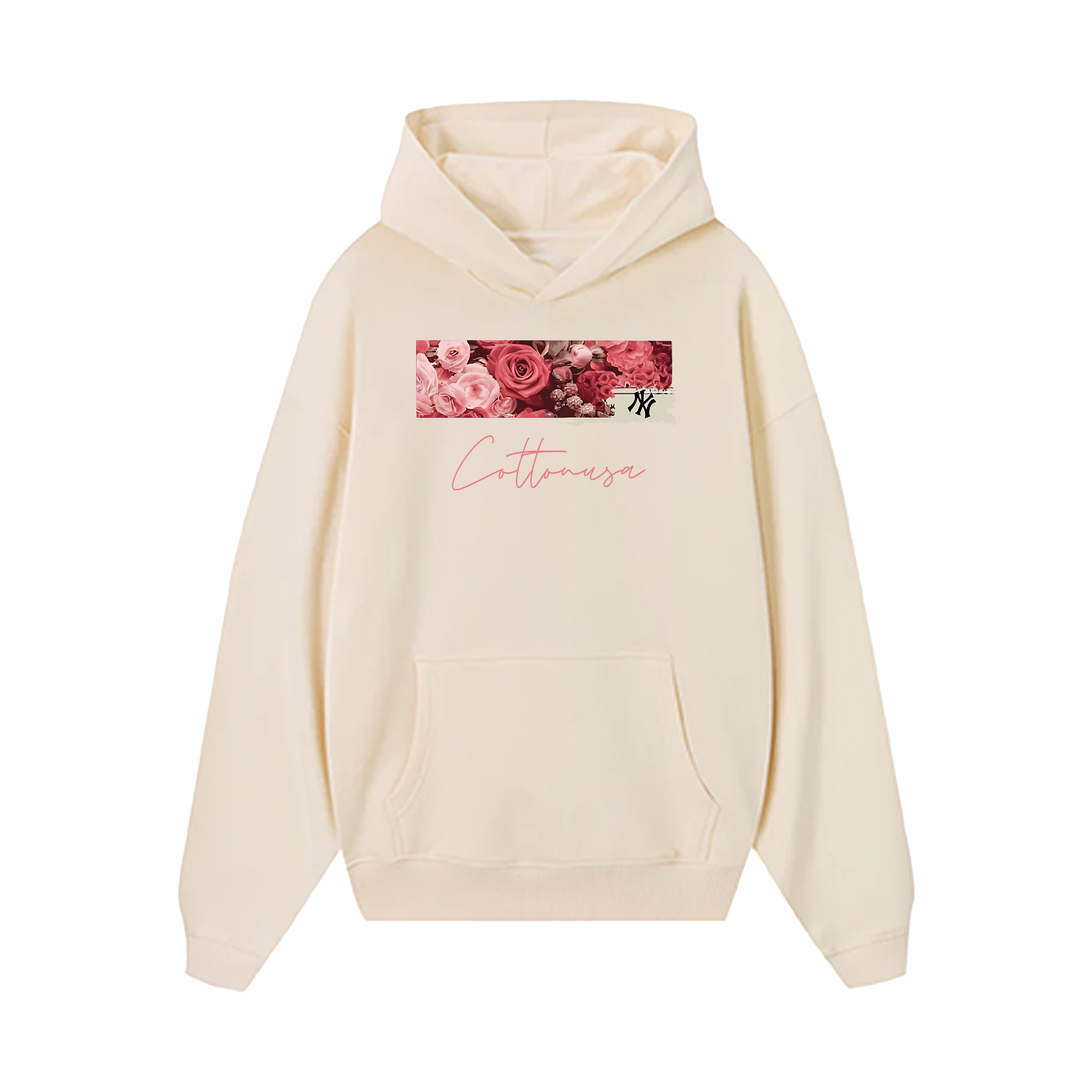 MLB Floral Rose Logo Retro Hoodie