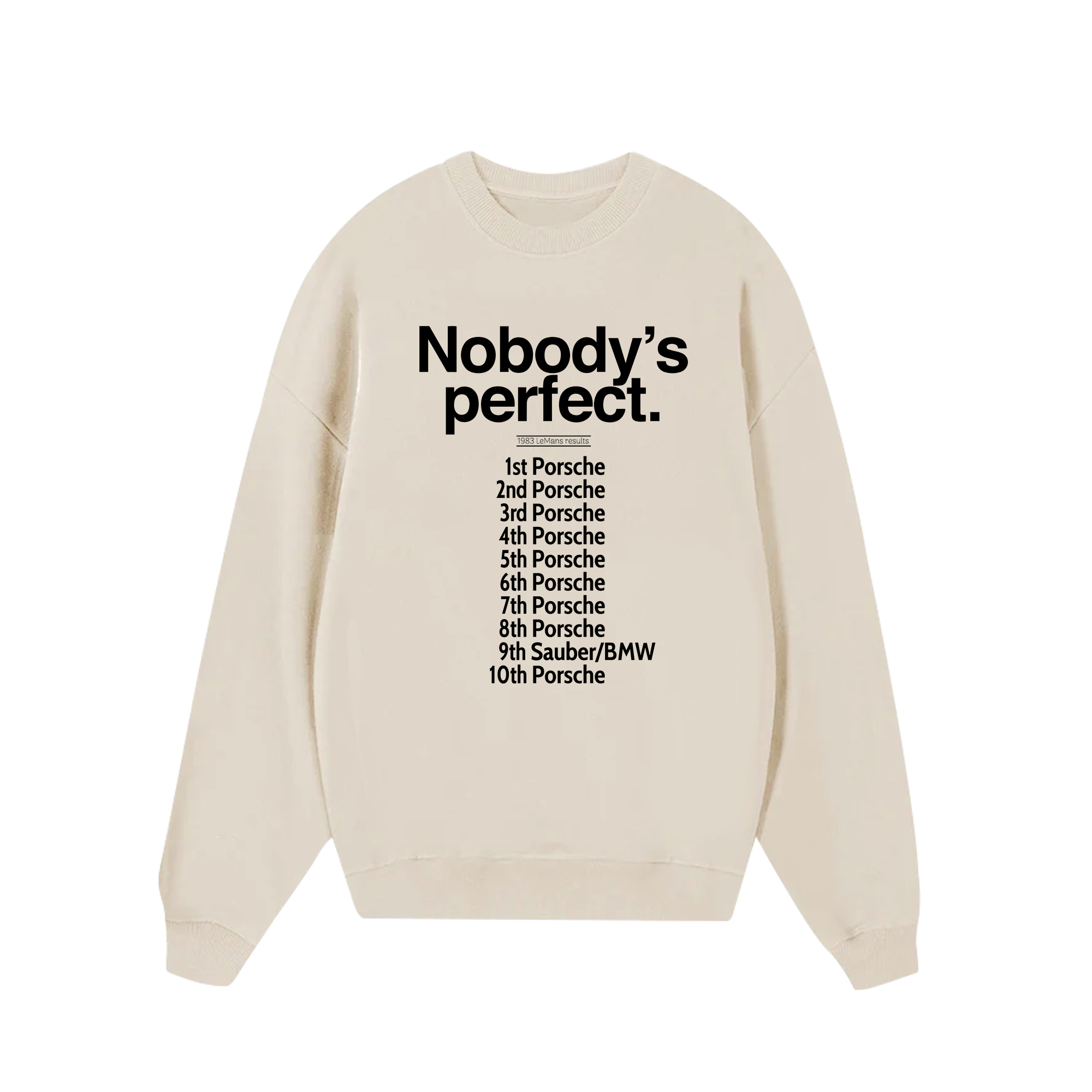 Porsche Nobody's Perfect Sweater