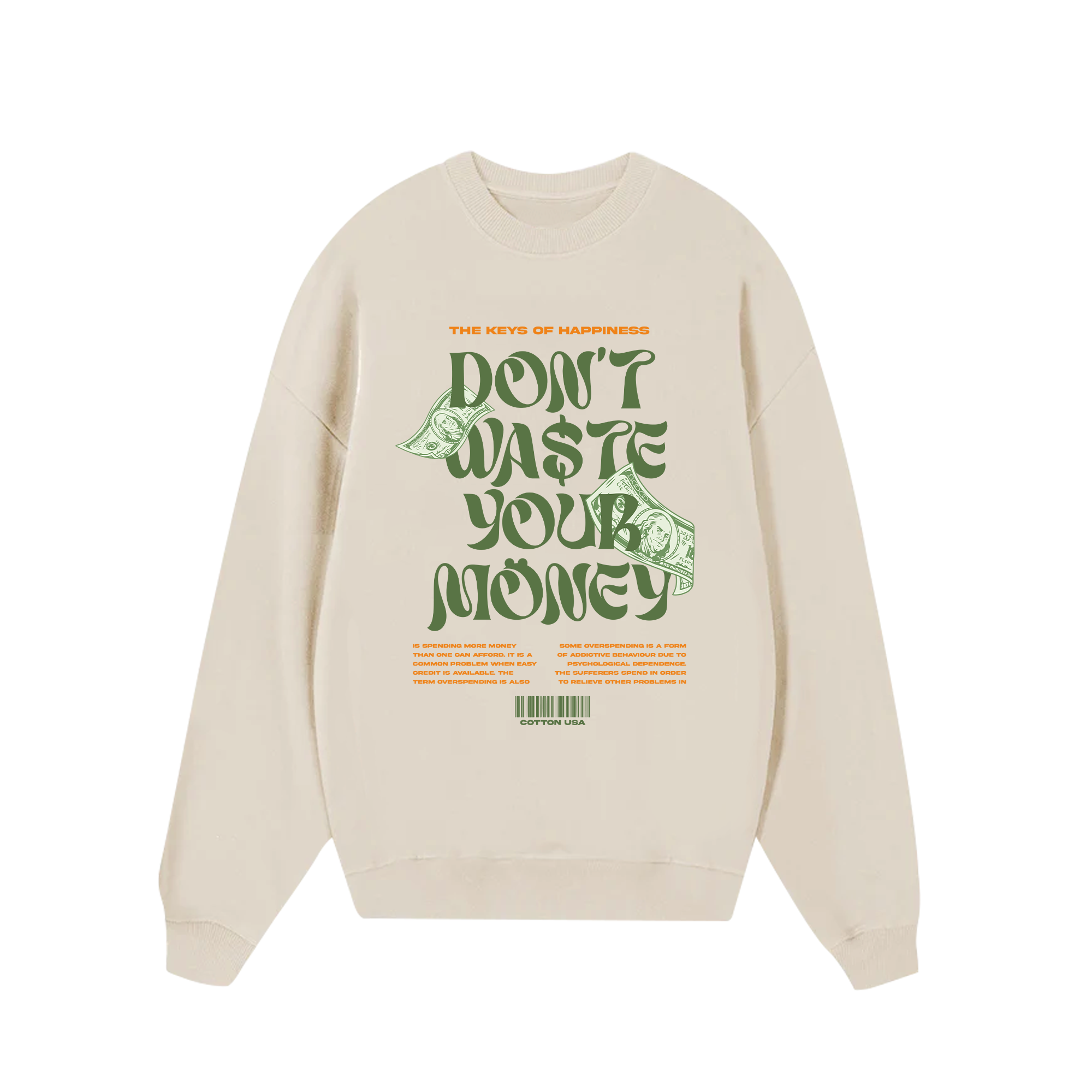 Money The Keys Of Happiness Sweater