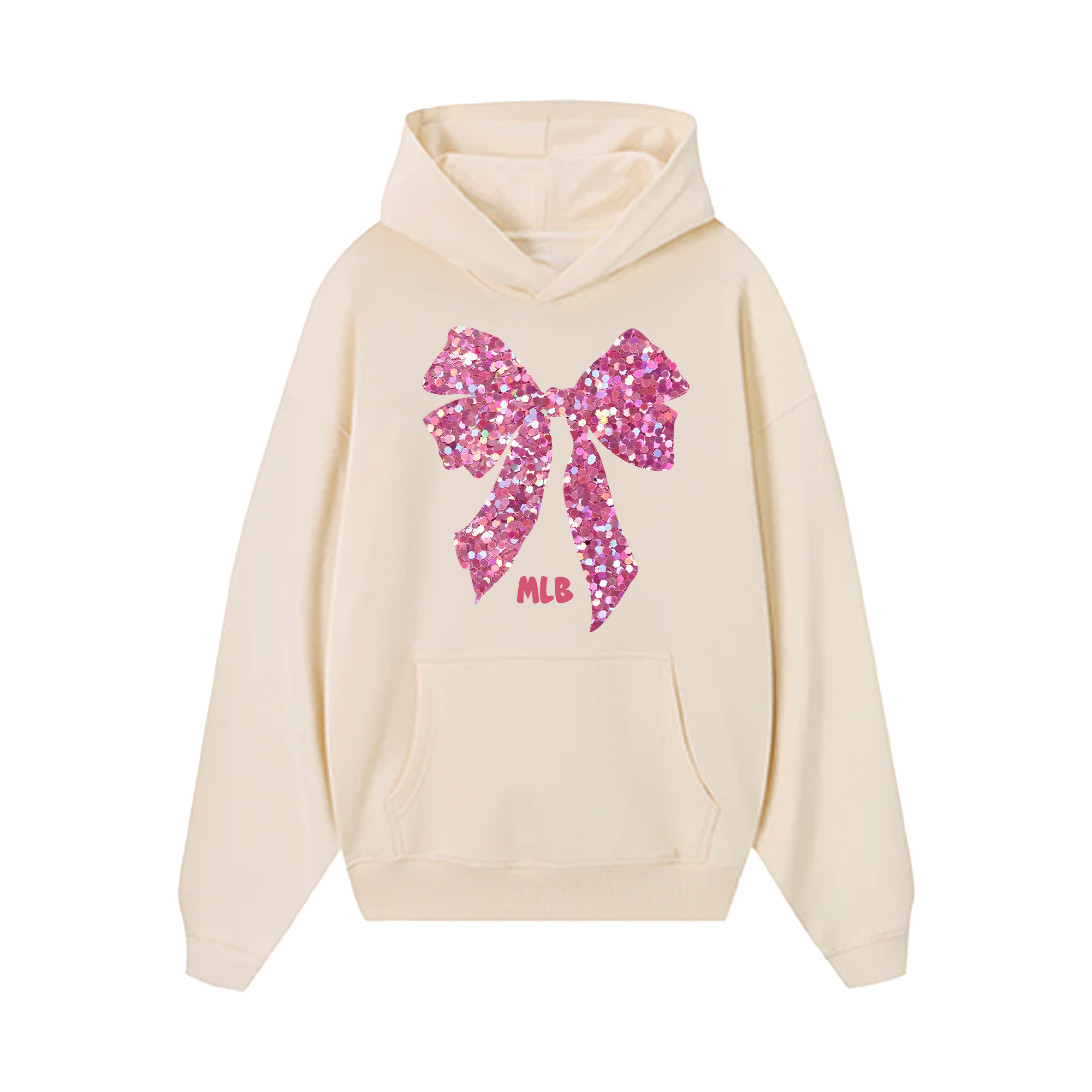 MLB Floral Gliiter Ribbon Hoodie