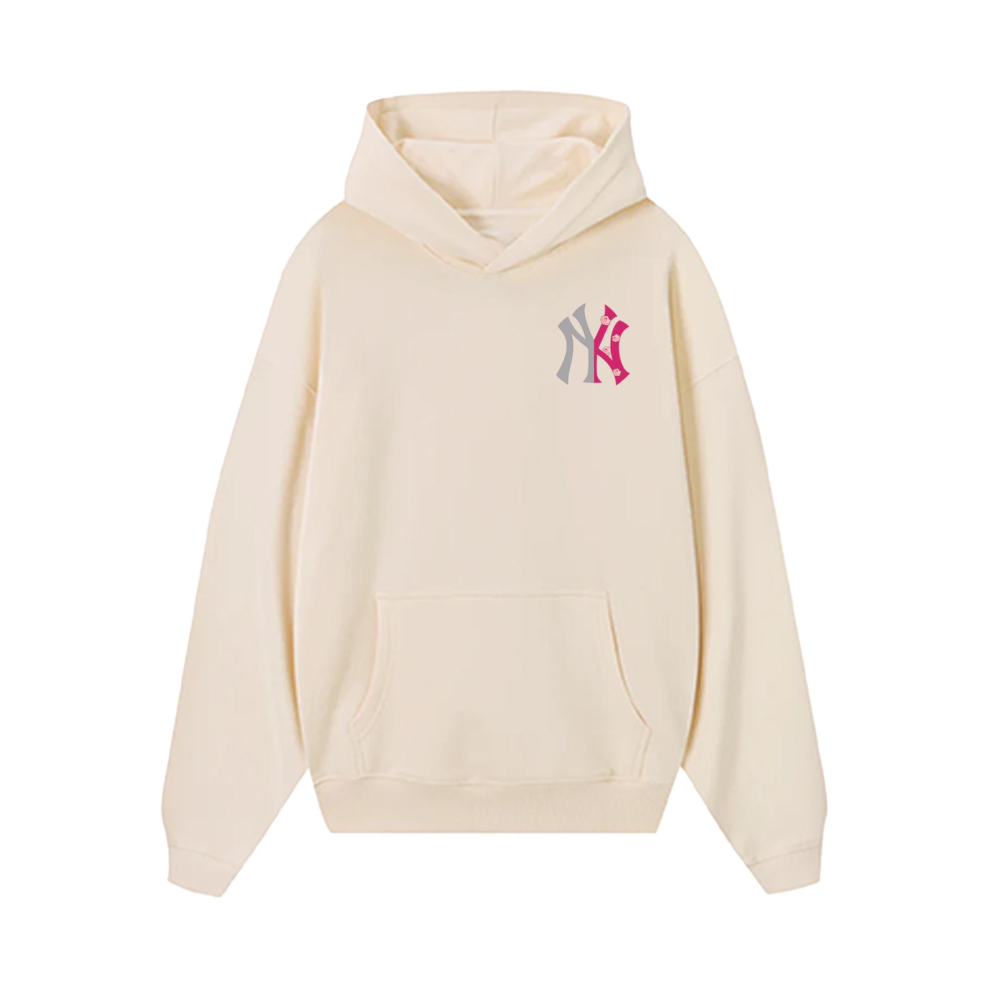 MLB Floral Pink Rose Hoodie