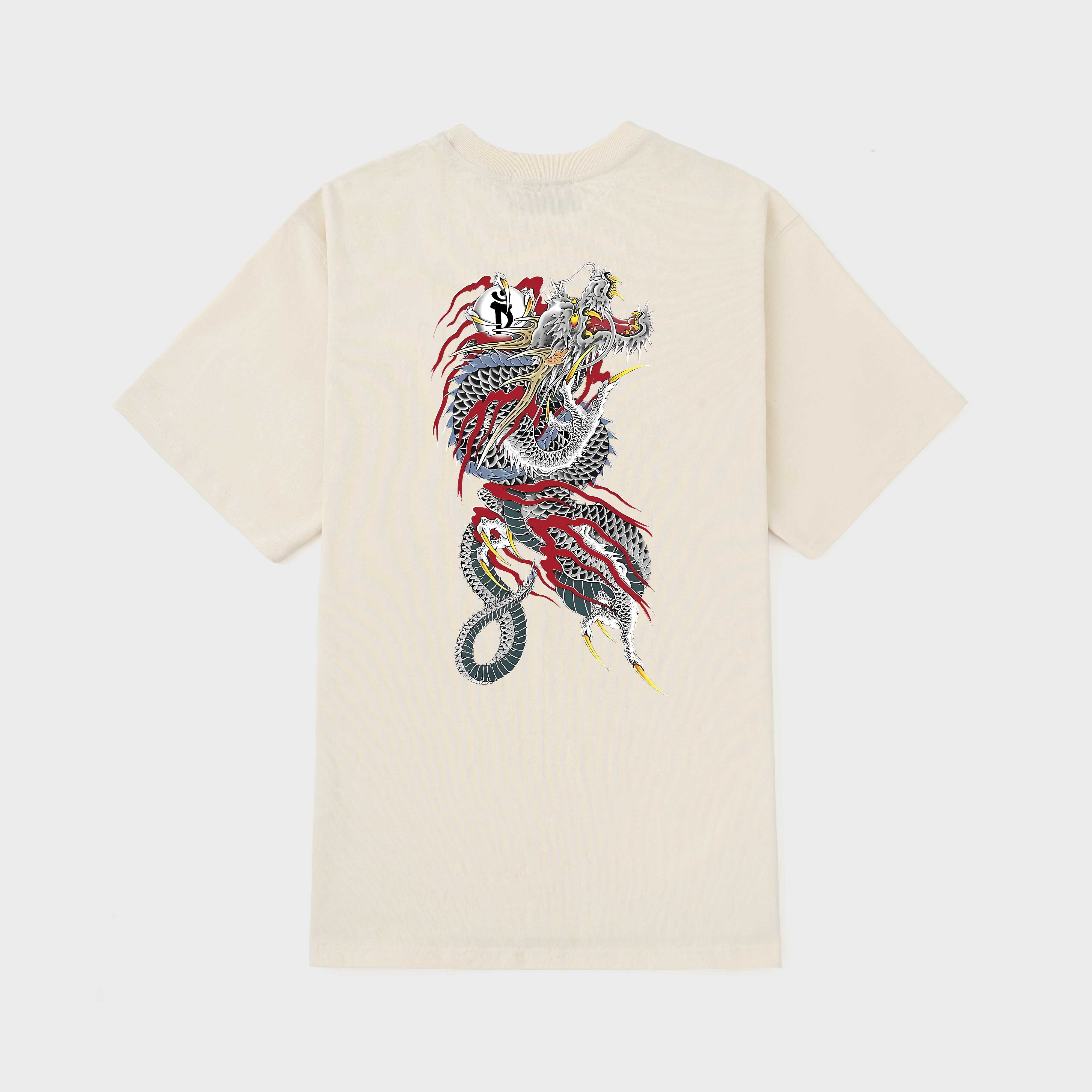 JAPAN DRAGON GRAY T-SHIRT / KEM