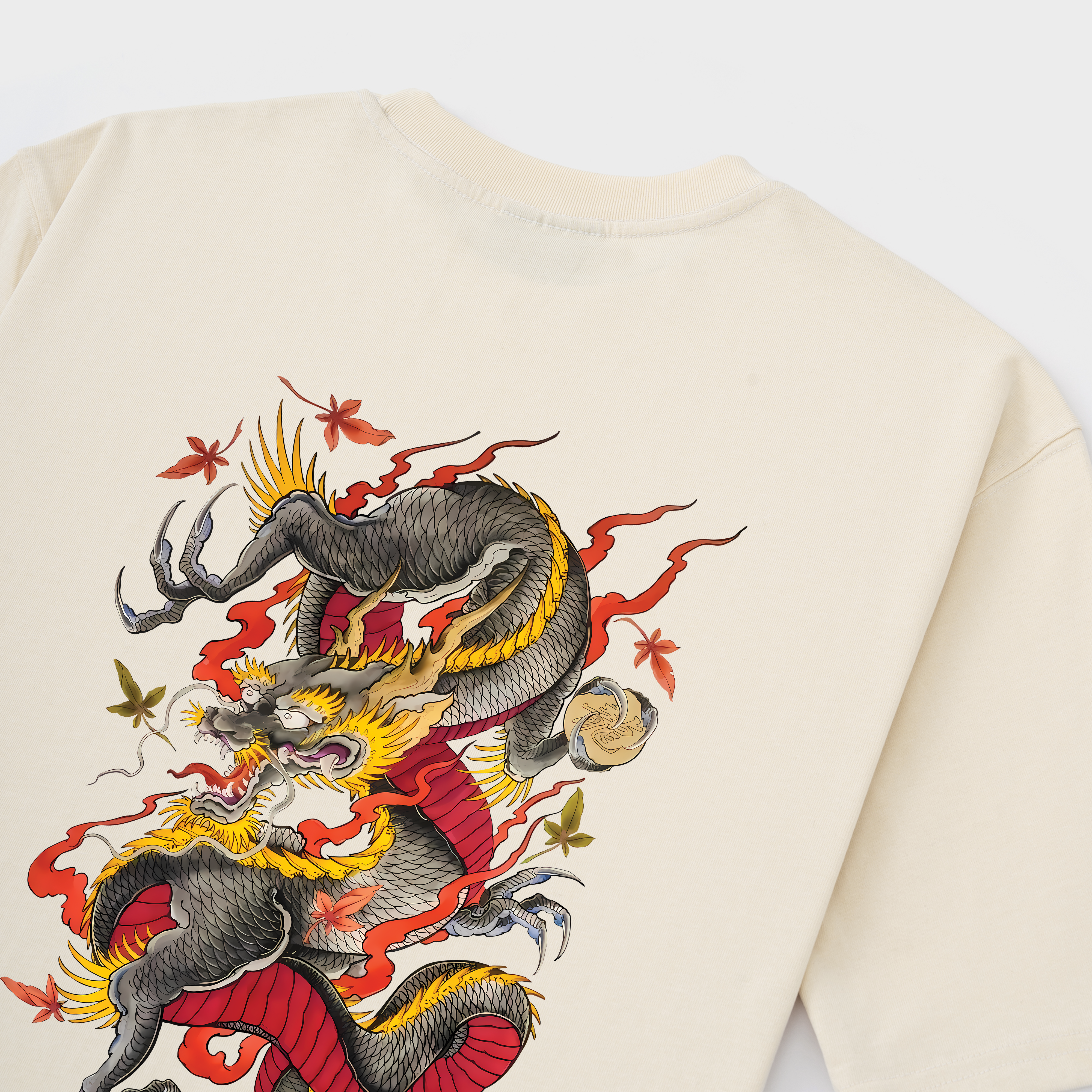 JAPAN DRAGON RED T-SHIRT / KEM