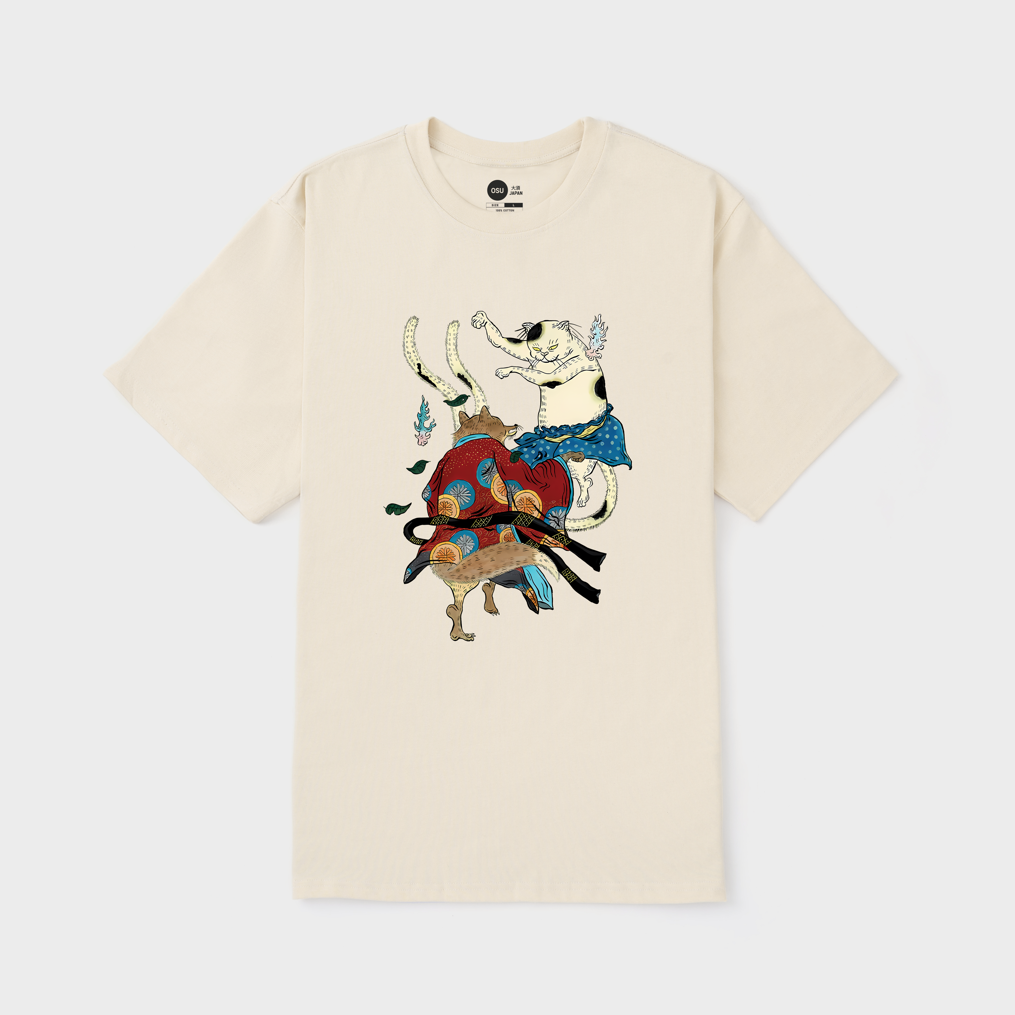 JAPAN CATS DANCING TOGETHER T-SHIRT / KEM