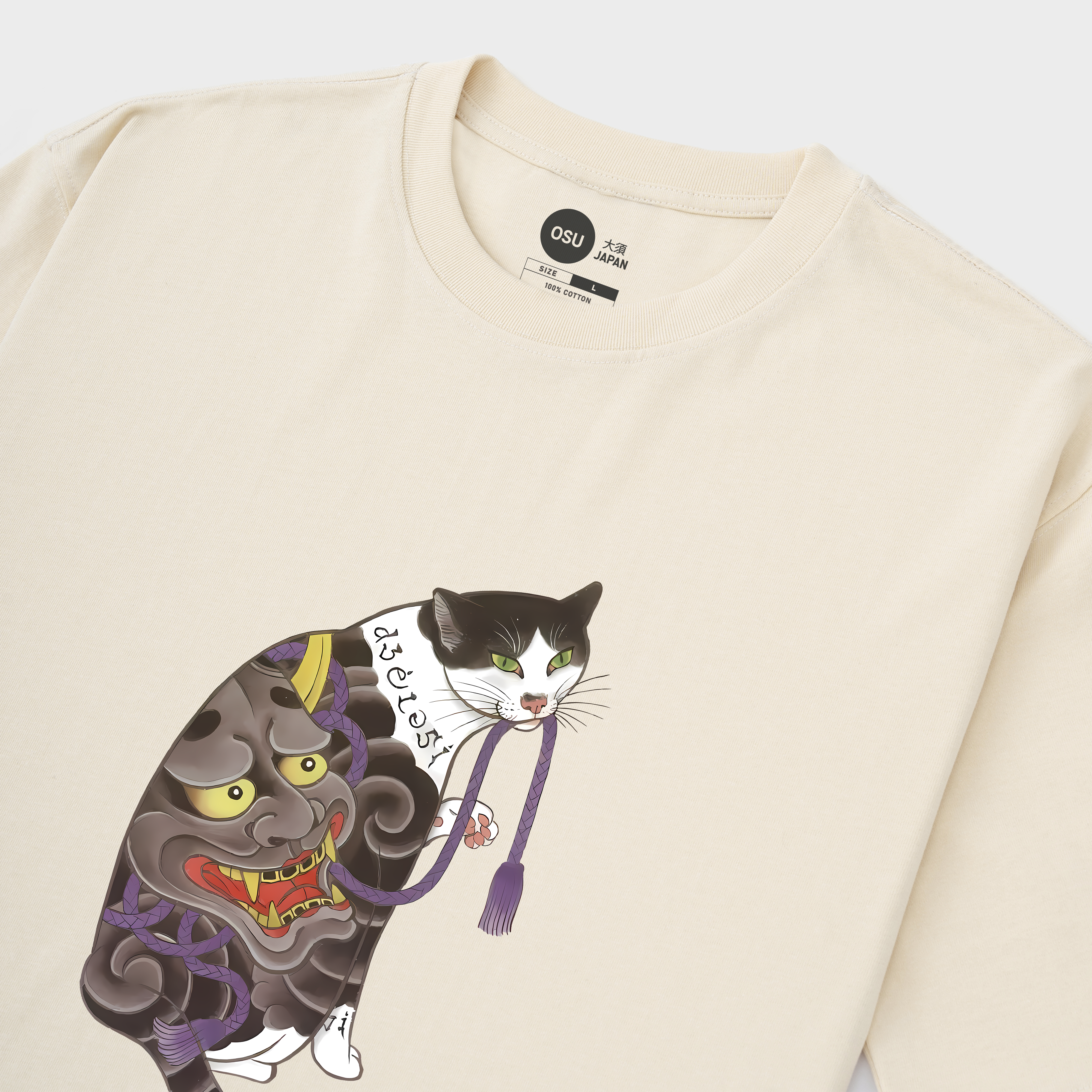 HAPPY JAPANESE CAT T-SHIRT / KEM