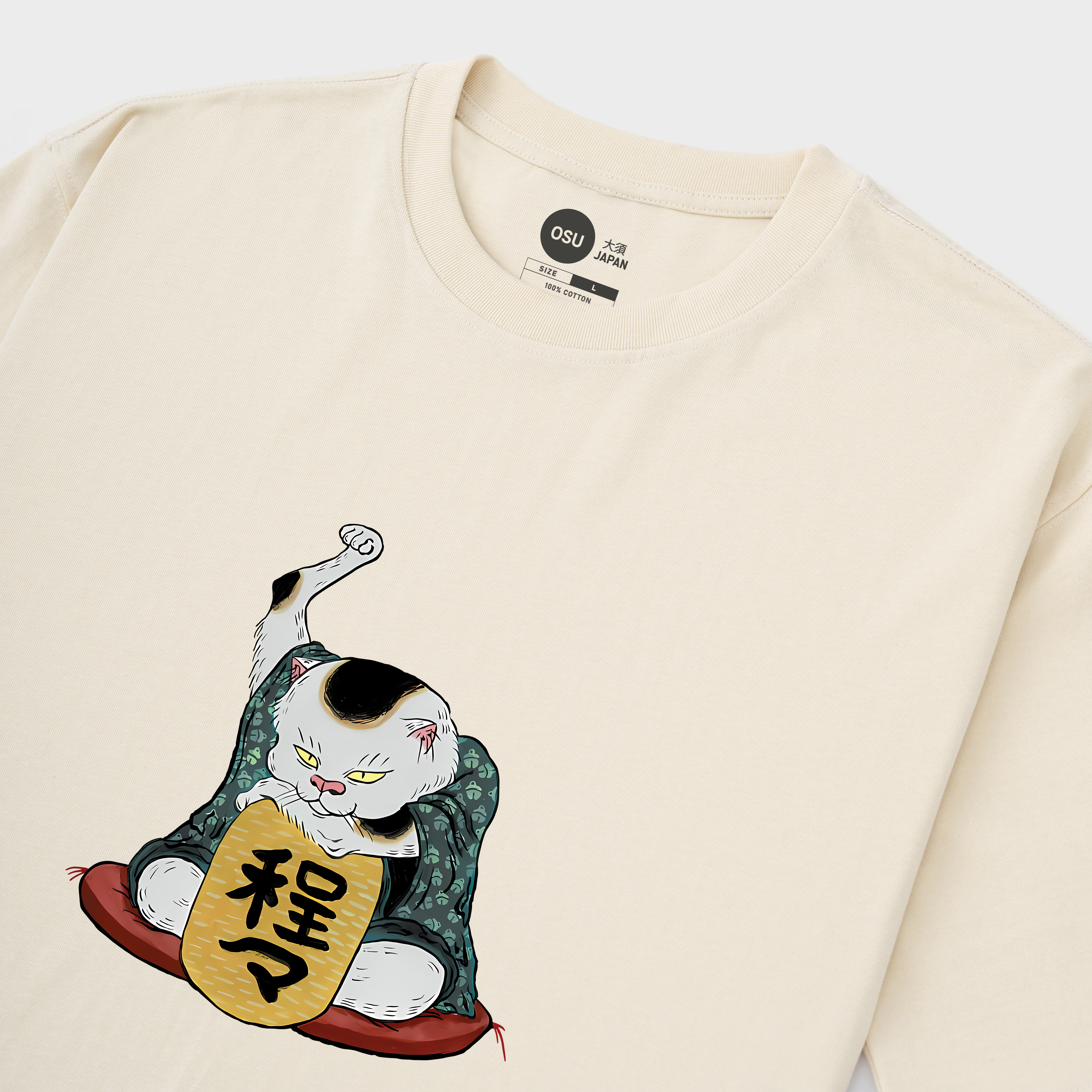 JAPANESE CAT FUNNY T-SHIRT / KEM